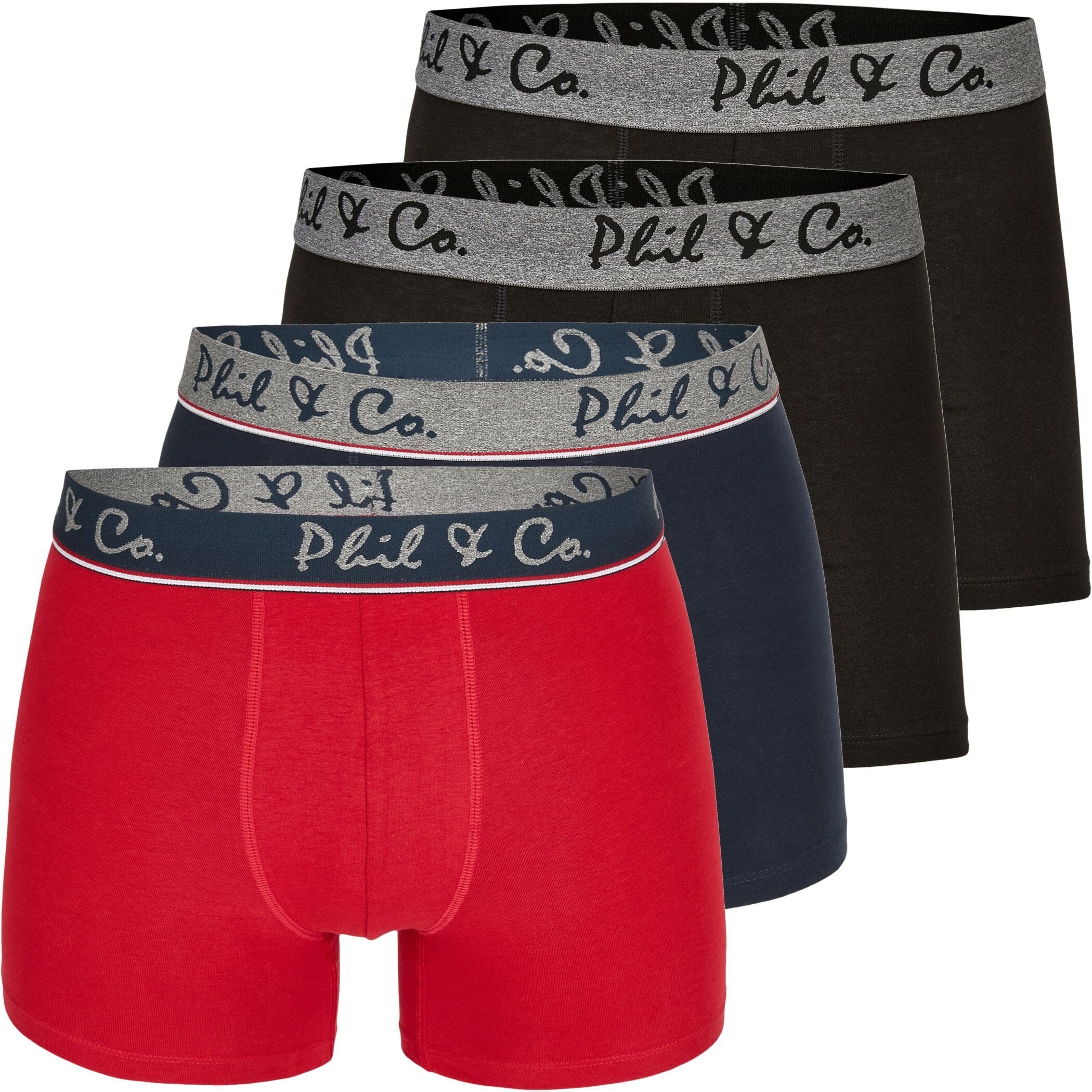 Boxershorts Short Trunk Phil Co. Pant (1-St) Berlin Phil Co Pack Boxershorts FARBWAHL & Jersey 4er & DESIGN 06