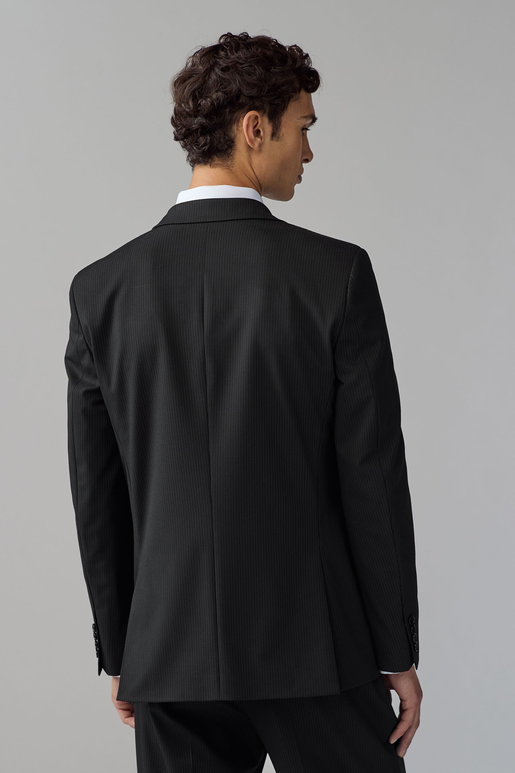 Next Baukastensakko Slim Fit Anzugsakko mit Streifen (1-tlg) günstig online kaufen
