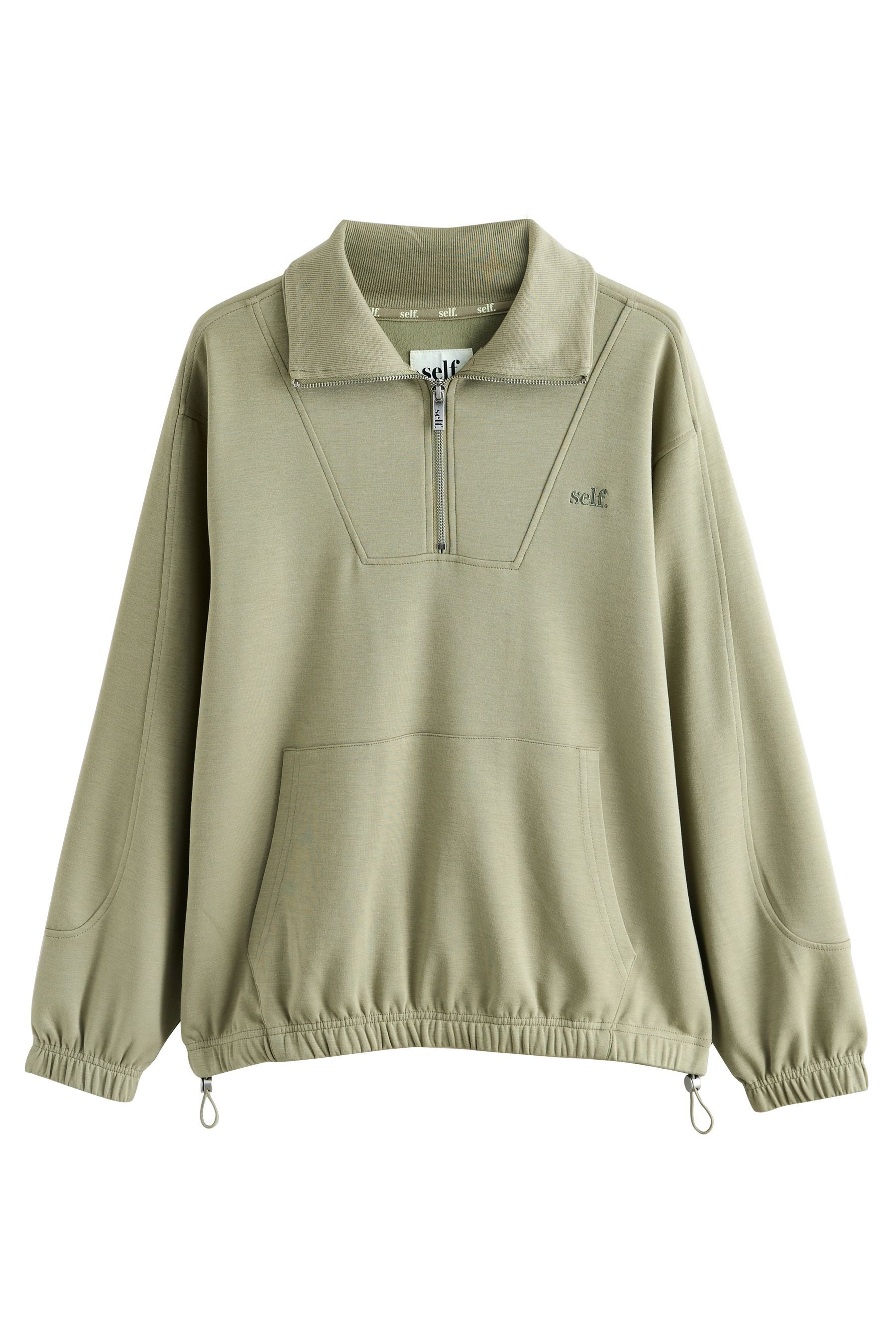 self Sweater Self. Modal-Sweatshirt mit 1/2-Reißverschluss (1-tlg) günstig online kaufen
