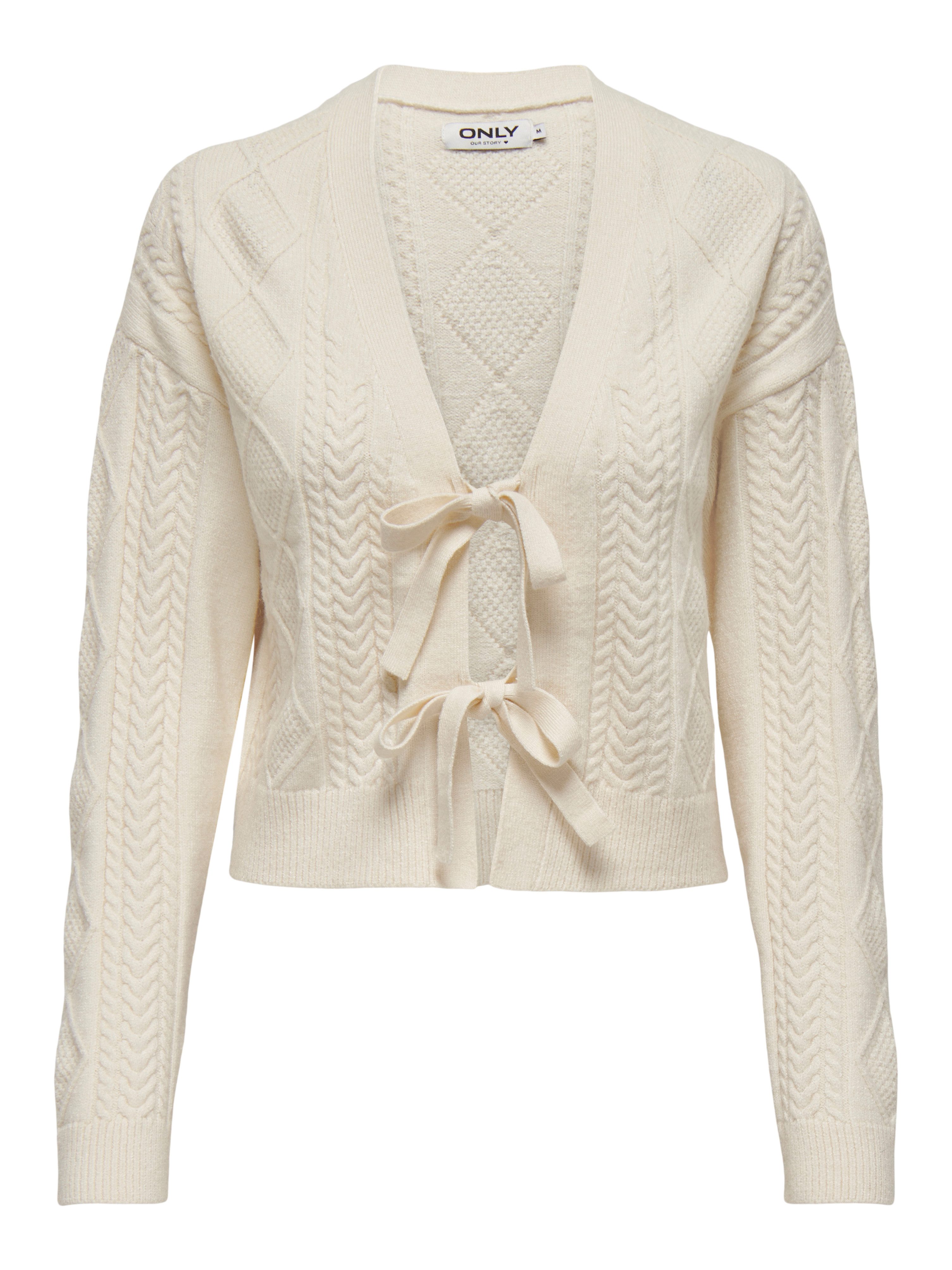 ONLY Strickjacke ONLFIA LS STRING CARDIGAN KNT NCA Viskosemischung, regular fit