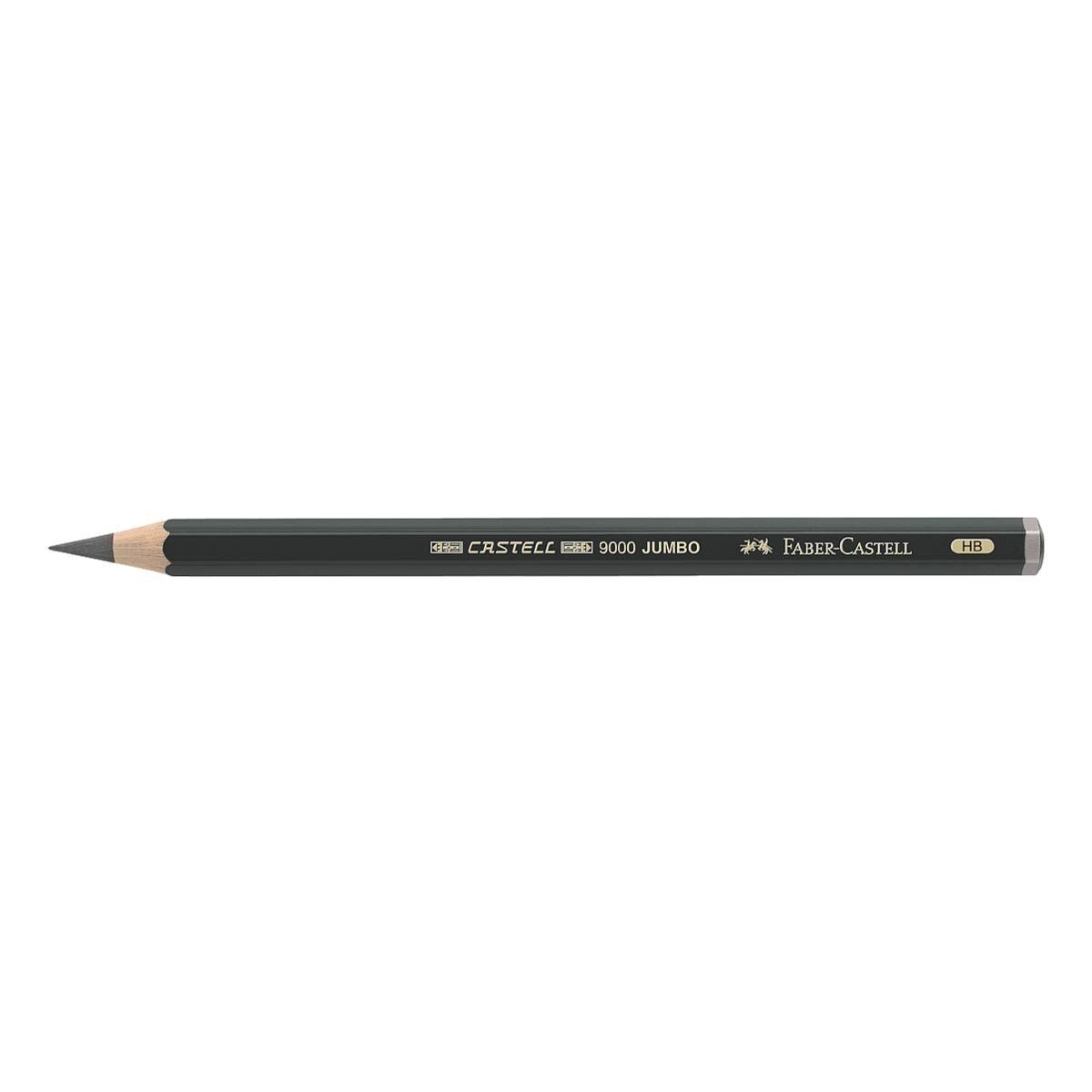 Faber-Castell Bleistift 9000 Jumbo, HB (mittelweich), Sechskant