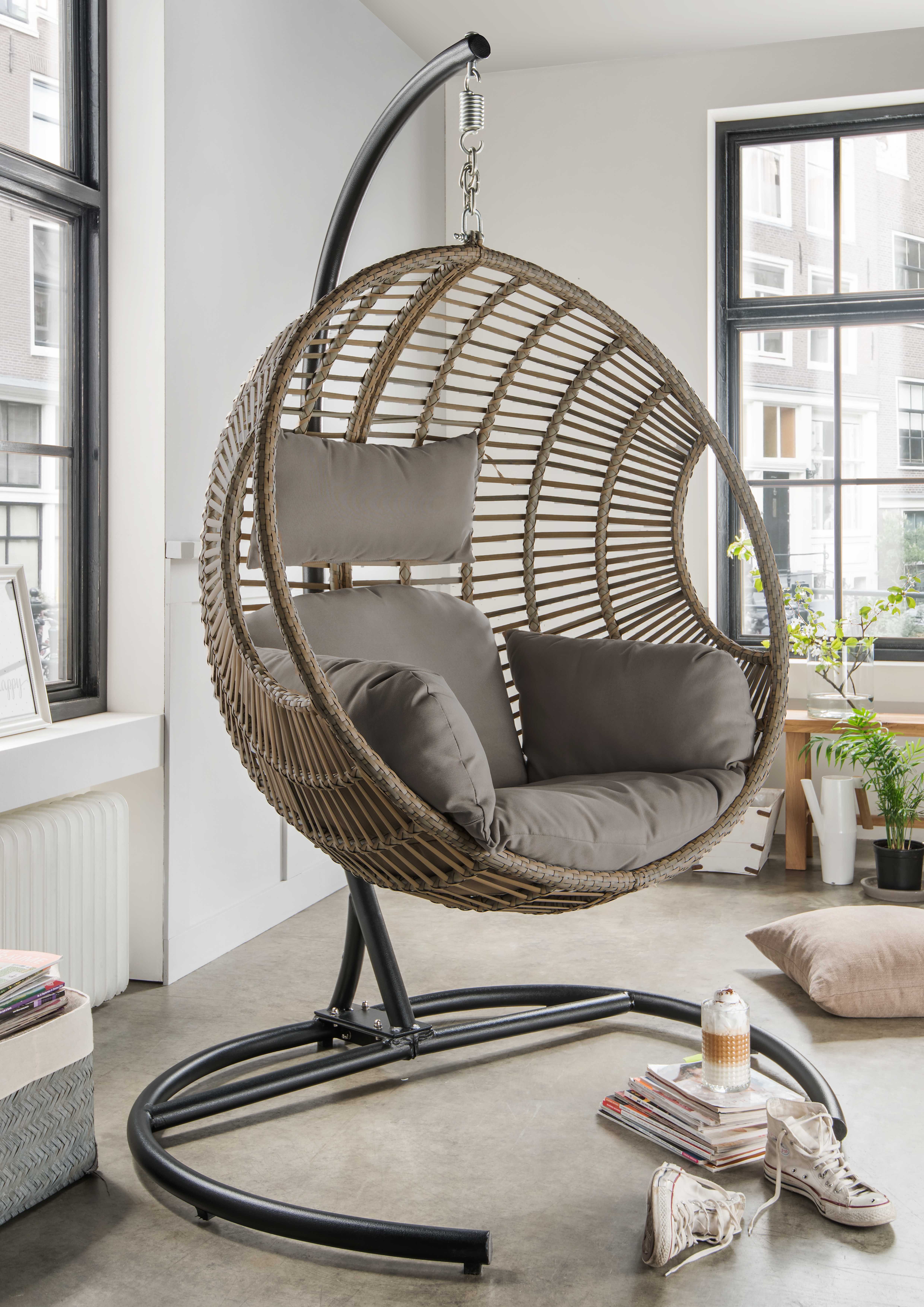 Destiny Hängesessel COCO DE LUXE II, Stahl, Aluminium, Polyrattan, mit Gest günstig online kaufen