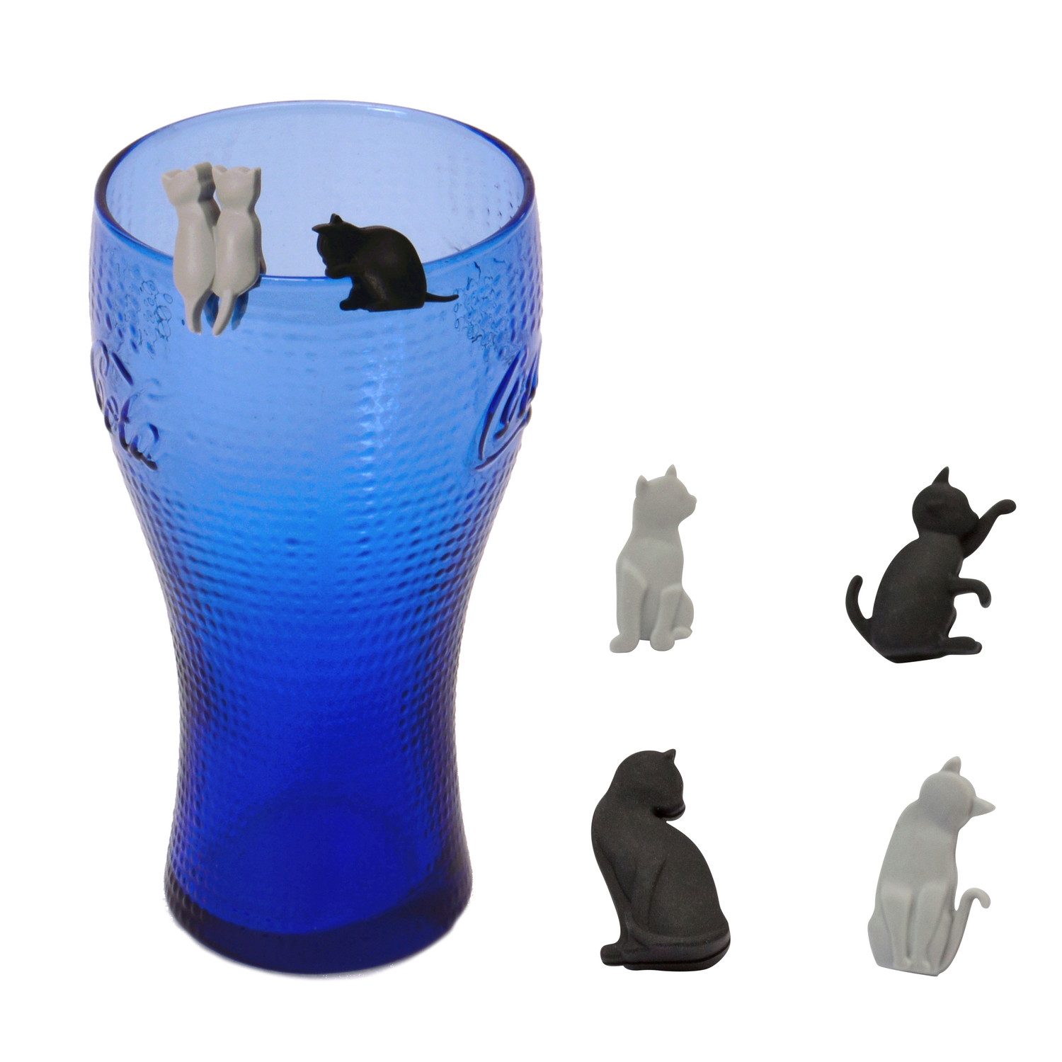 Winkee Küchenorganizer-Set Katzen Glasmarkierer im 6er Set günstig online kaufen