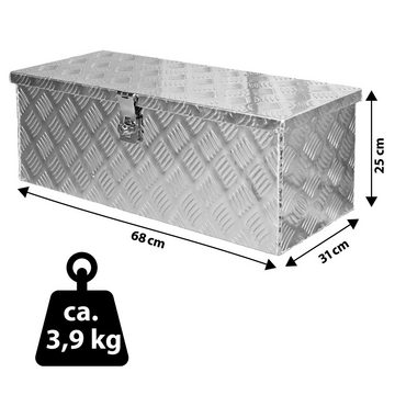 Trucky Anhänger-Deichselbox Truckbox Box Werkzeugkiste Anhängerbox Deichselbox Aluminium D050