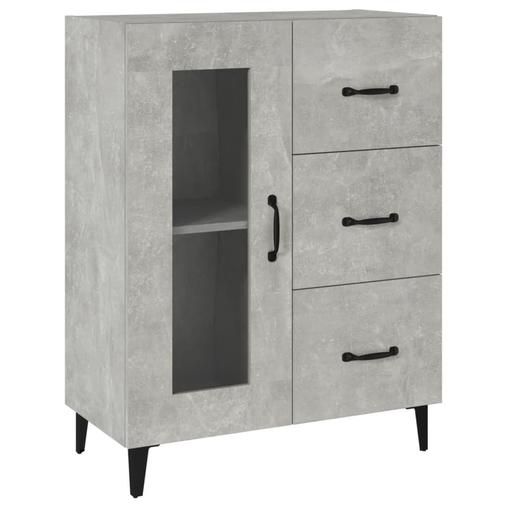 vidaXL Sideboard Sideboard Betongrau 69,5x34x90 cm günstig online kaufen
