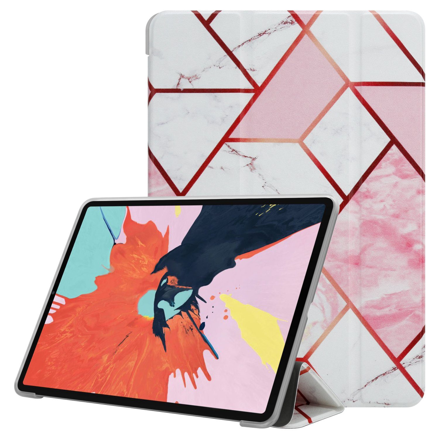 Cadorabo Tablet-Hülle für iPad PRO 11 2020 / 2021 (11 Zoll) Hülle Apple iPad PRO 11 2020 / 2021 (11 Zoll), Tablethülle - Dünne Schutzhülle aus TPU Silikon mit Standfunktion