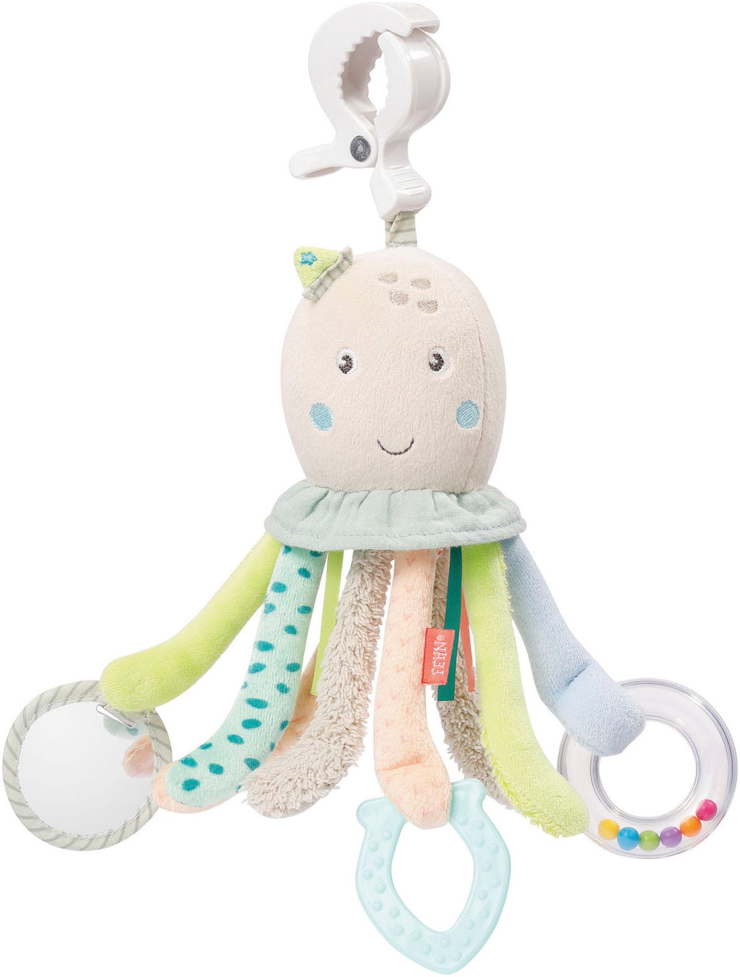 Fehn Greifspielzeug Meereskinder, Activity-Oktopus, zur Befestigung an Kind günstig online kaufen