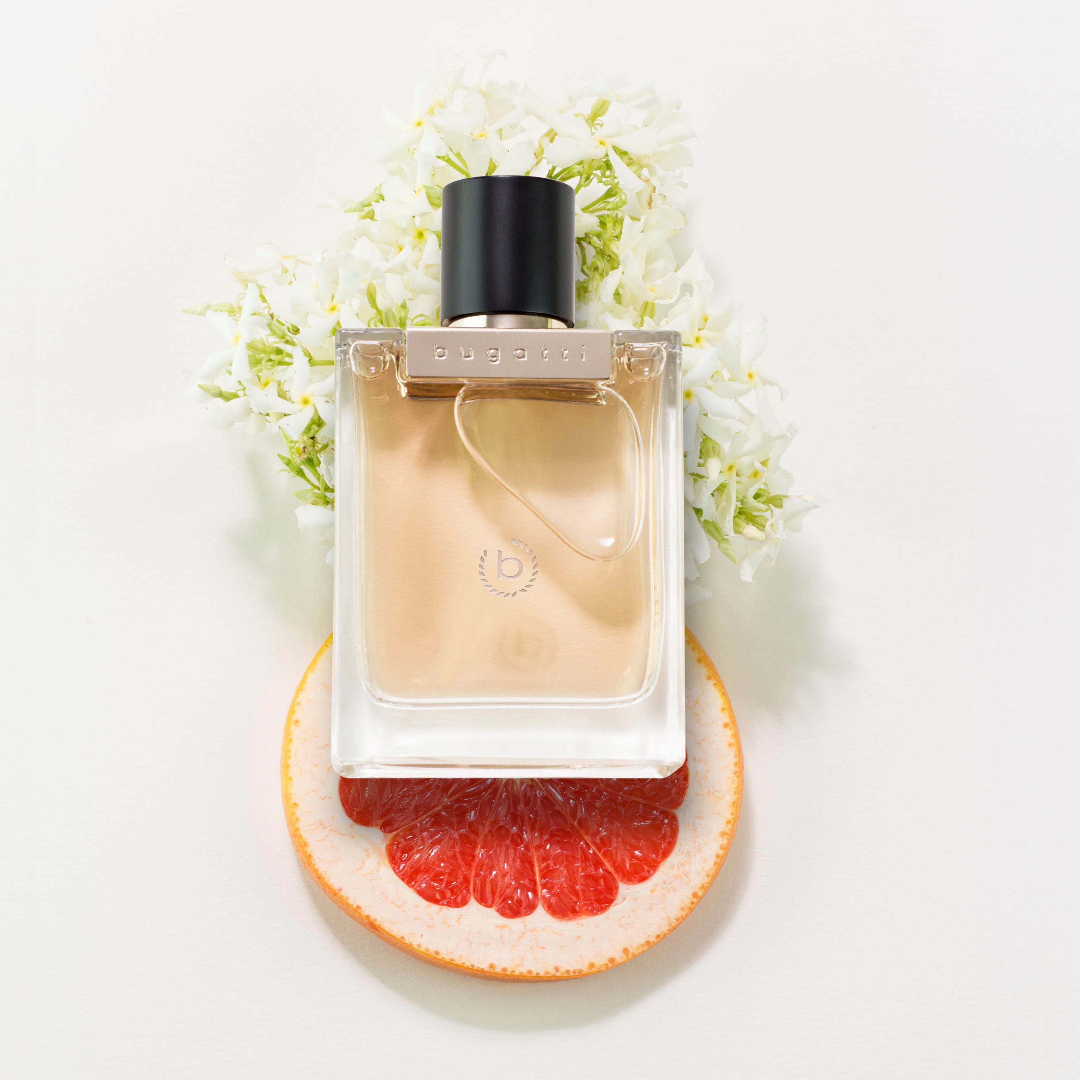 bugatti Eau de Parfum BUGATTI Bella Donna Gold EdP 60 ml, Eleganter Damenduft mit Rote Johannisbeere, Haselnuss und Vanille., Damenduft