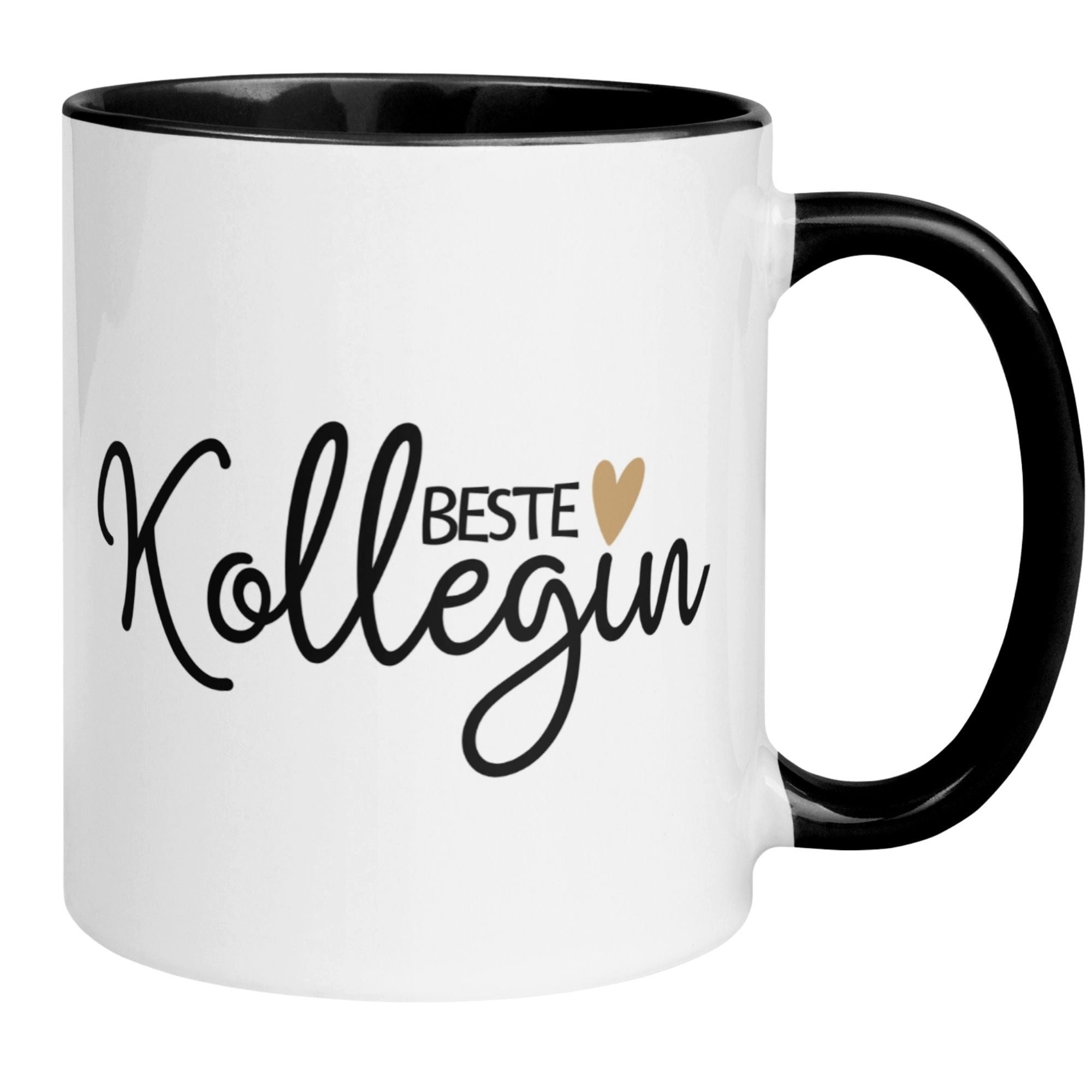 Momentals Tasse Kollegin – Beste Kollegin mit Herz – Geschenk Abschied Arbeitskollegin, Gratis Versand · Links-&Rechtshänder · Spülmaschinenfest