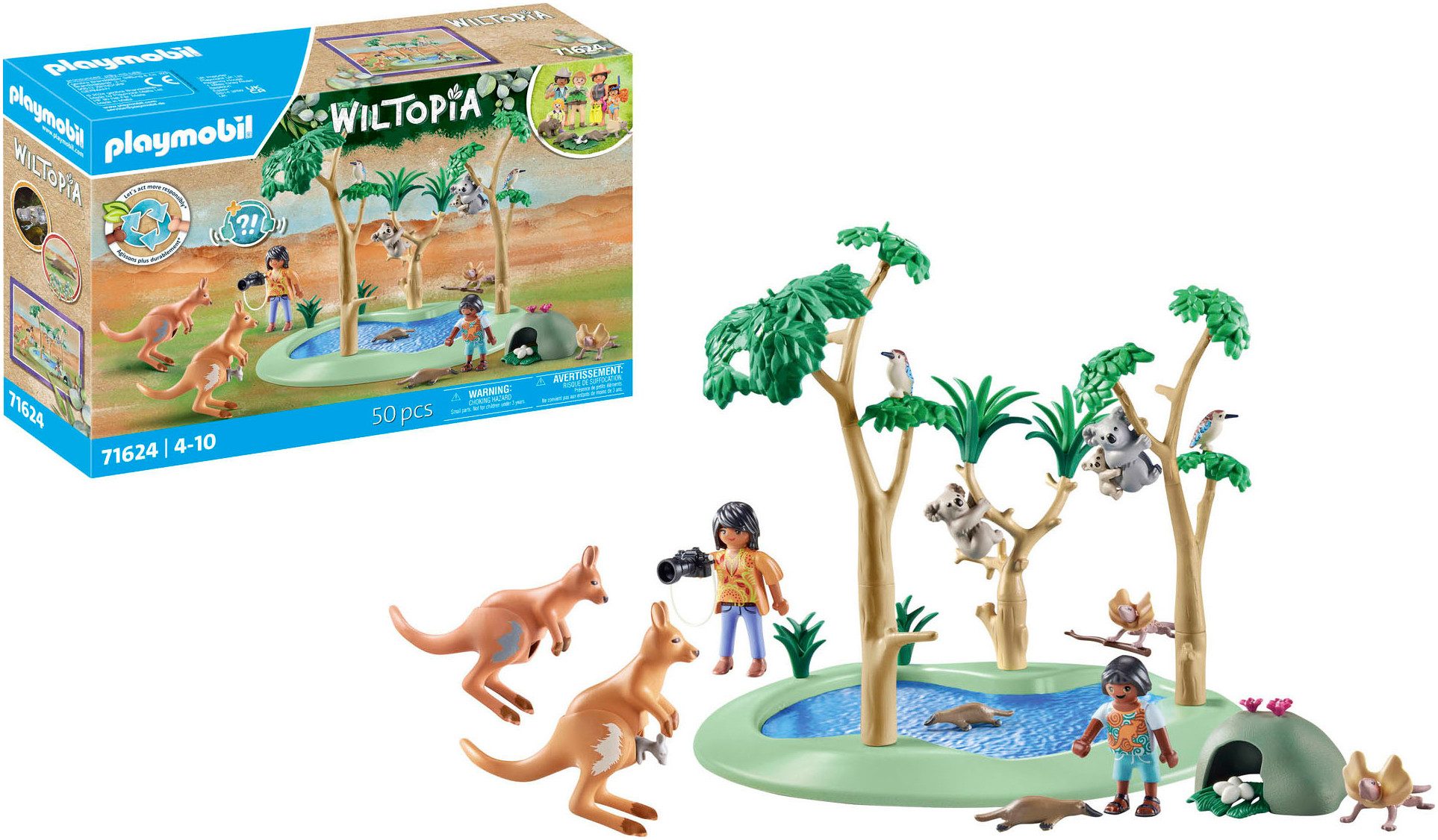 Playmobil® Korallenriff Plattform (71623), Wiltopia Konstruktions-Spielset, günstig online kaufen