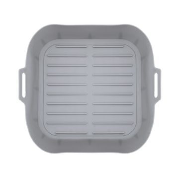 Spetebo Silikonform Airfryer Silikonkorb BPA-frei 20,5 cm wiederverwendbar - 2er Set, (2er Set 1-tlg), Kunststoff Backform für die Heißluftfritteuse