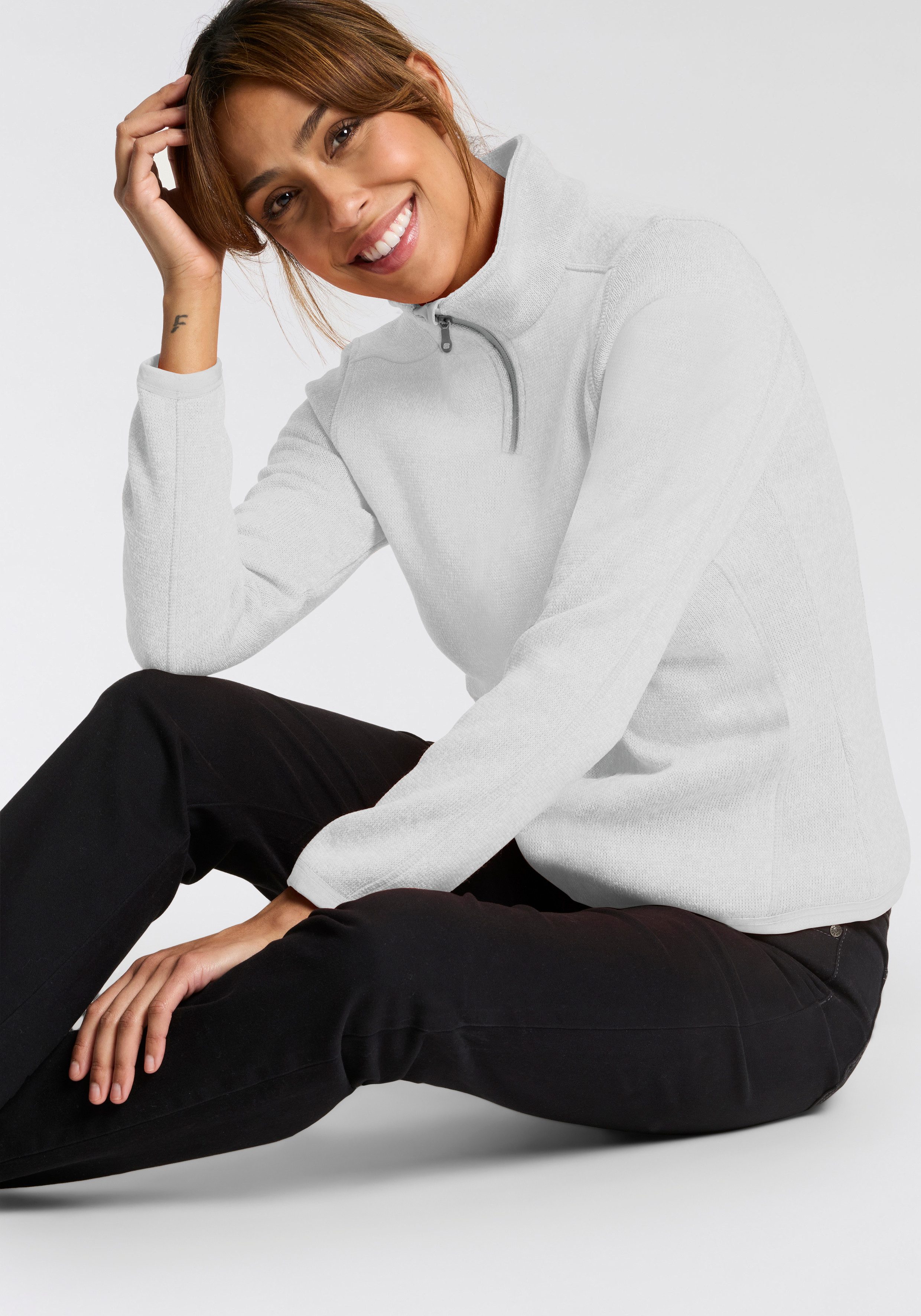 Killtec Fleeceshirt KSW 62 WMN FLC SHRT für Sportmode und Outdoormode, aus Polyester, pflegeleicht