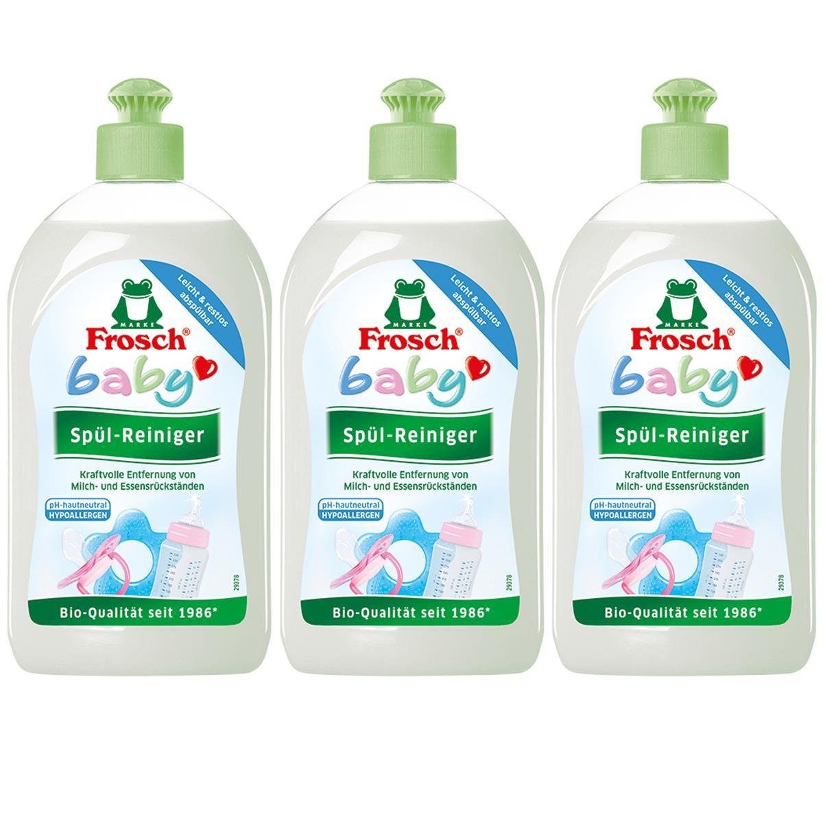 FROSCH 3x Frosch Baby Spül-Reiniger 500 ml Geschirrspülmittel