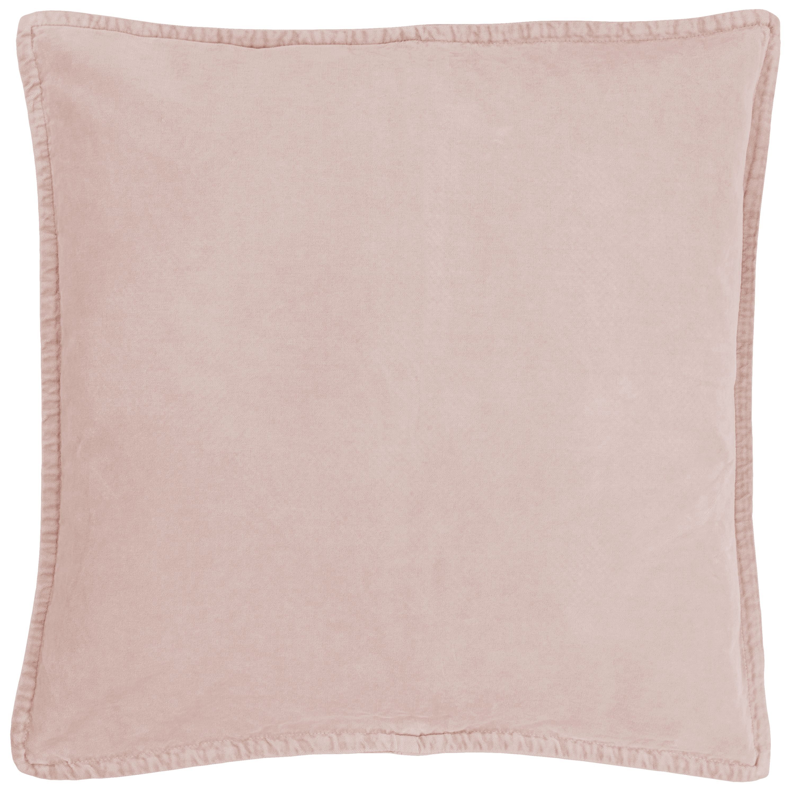 Ib Laursen Kissenbezug Ib Laursen - Kissenbezug Rosa 52x52cm Samt Velour 6230-96 Kissenhülle