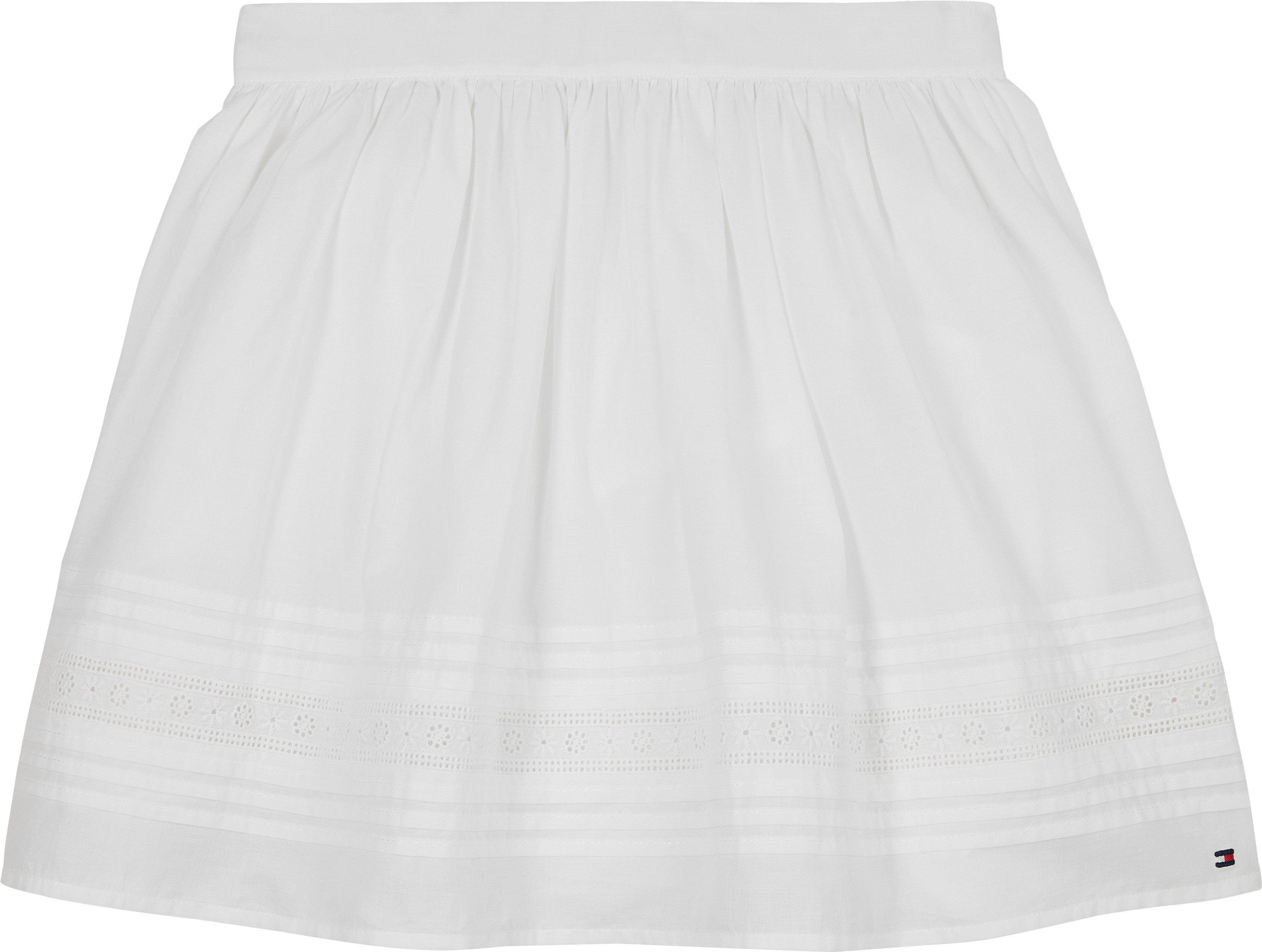 Tommy Hilfiger Webrock EMBROIDERED TAPE SKIRT für Kinder bis 16 Jahre, mit Stickerei