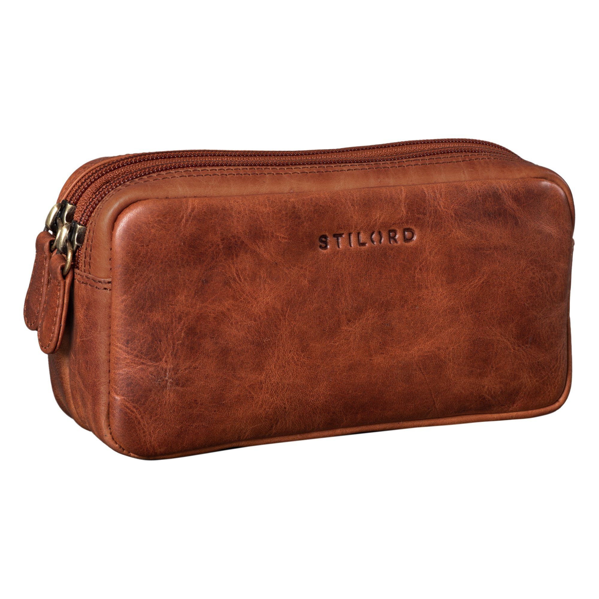 Leder STILORD cognac kara - Federmäppchen Etui "Eddie"