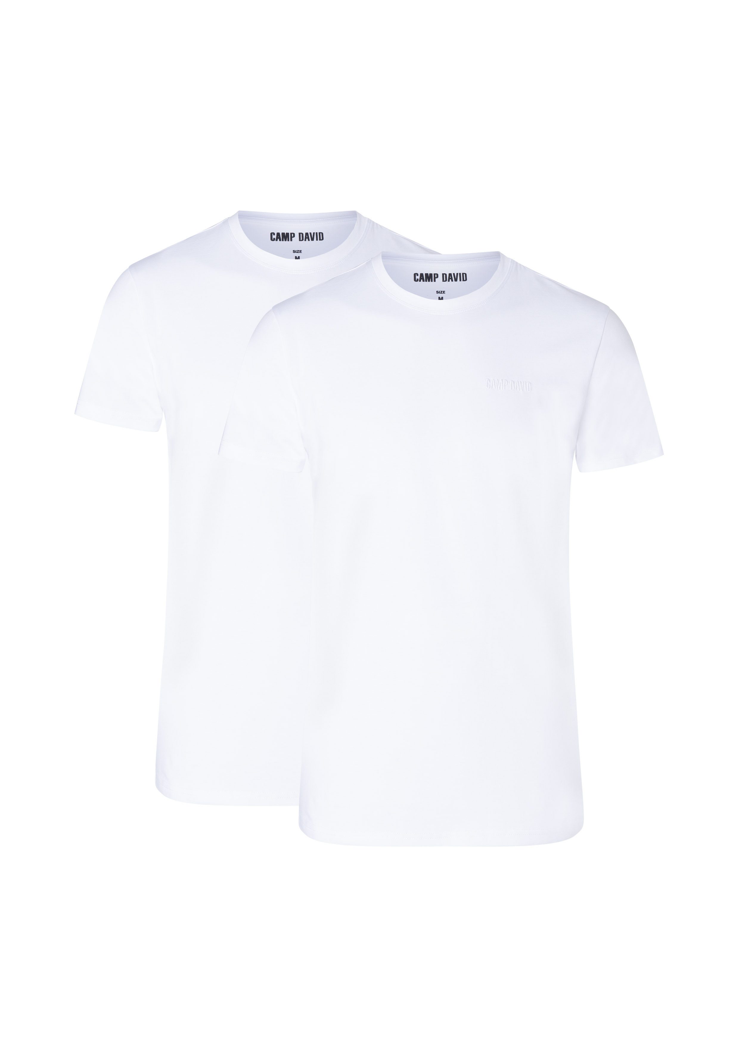 CAMP DAVID Unterhemd underwear (2er Pack) mit flacher Naht