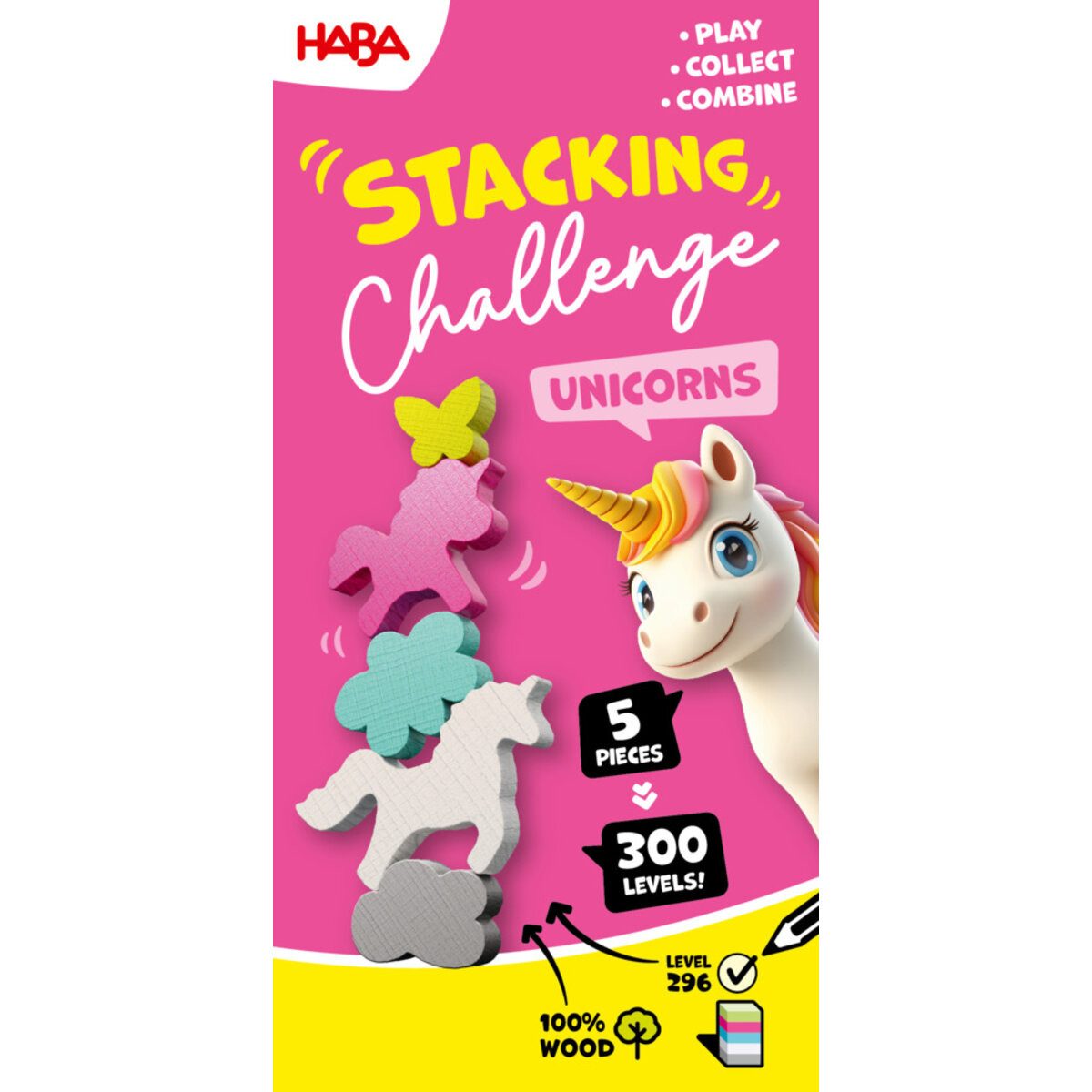 Haba Spiel HABA Stacking Challenge Unicorns Stapelspiel Einhörner