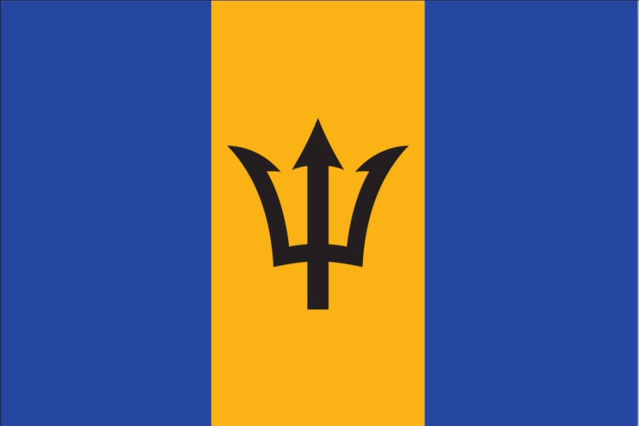 flaggenmeer Flagge Flagge Barbados 110 g/m² Querformat
