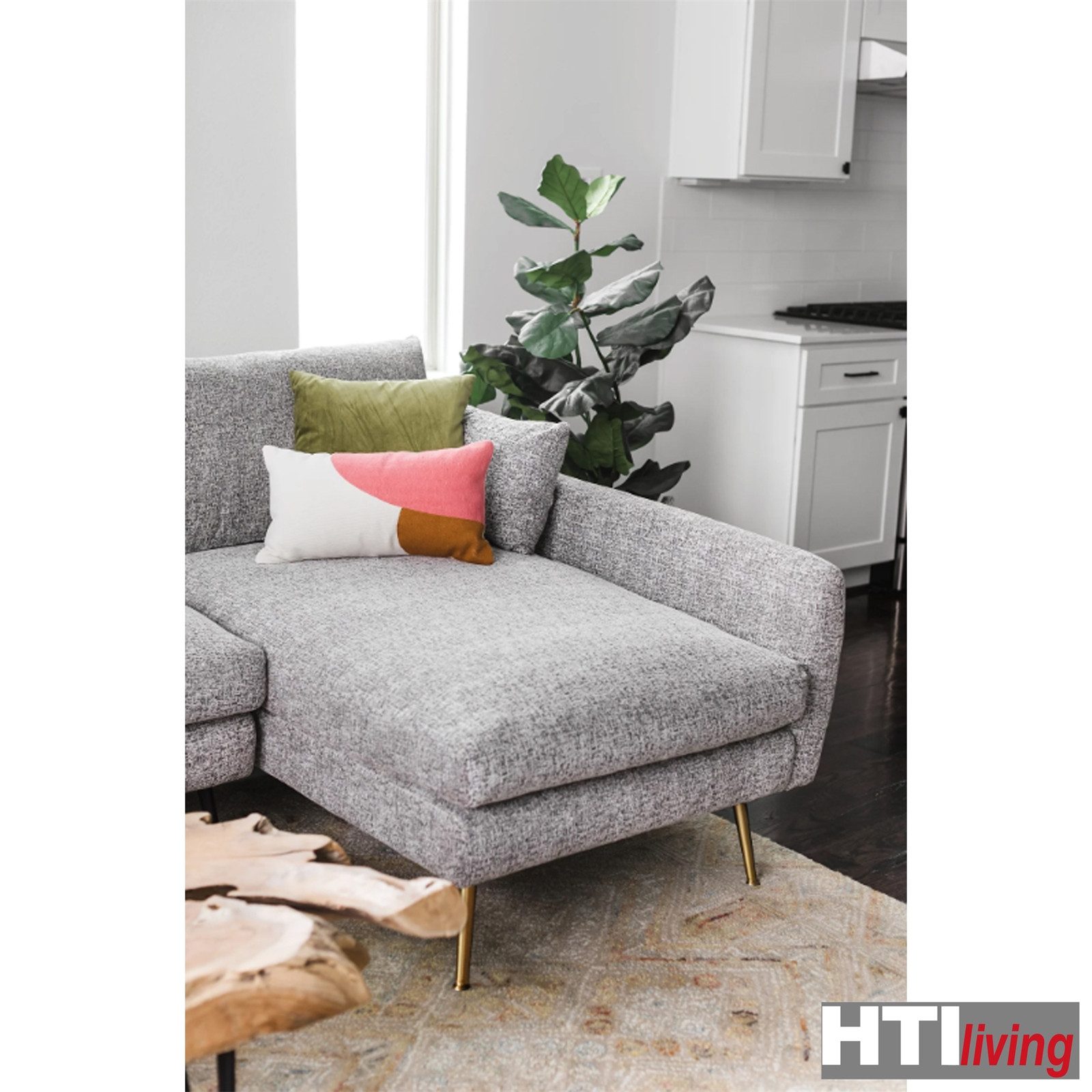 HTI-Living Ecksofa Modernes Ecksofa mit Ottomane rechts, Stück 1 Teile, Pol günstig online kaufen