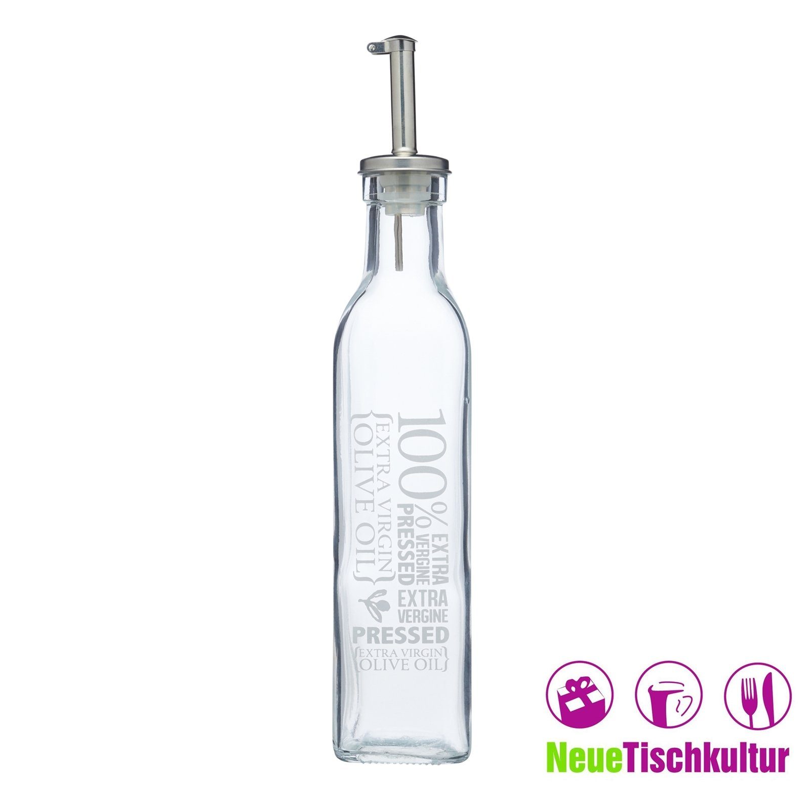 Essig + Öl Flasche aus Glas - vegane Werbeartikel