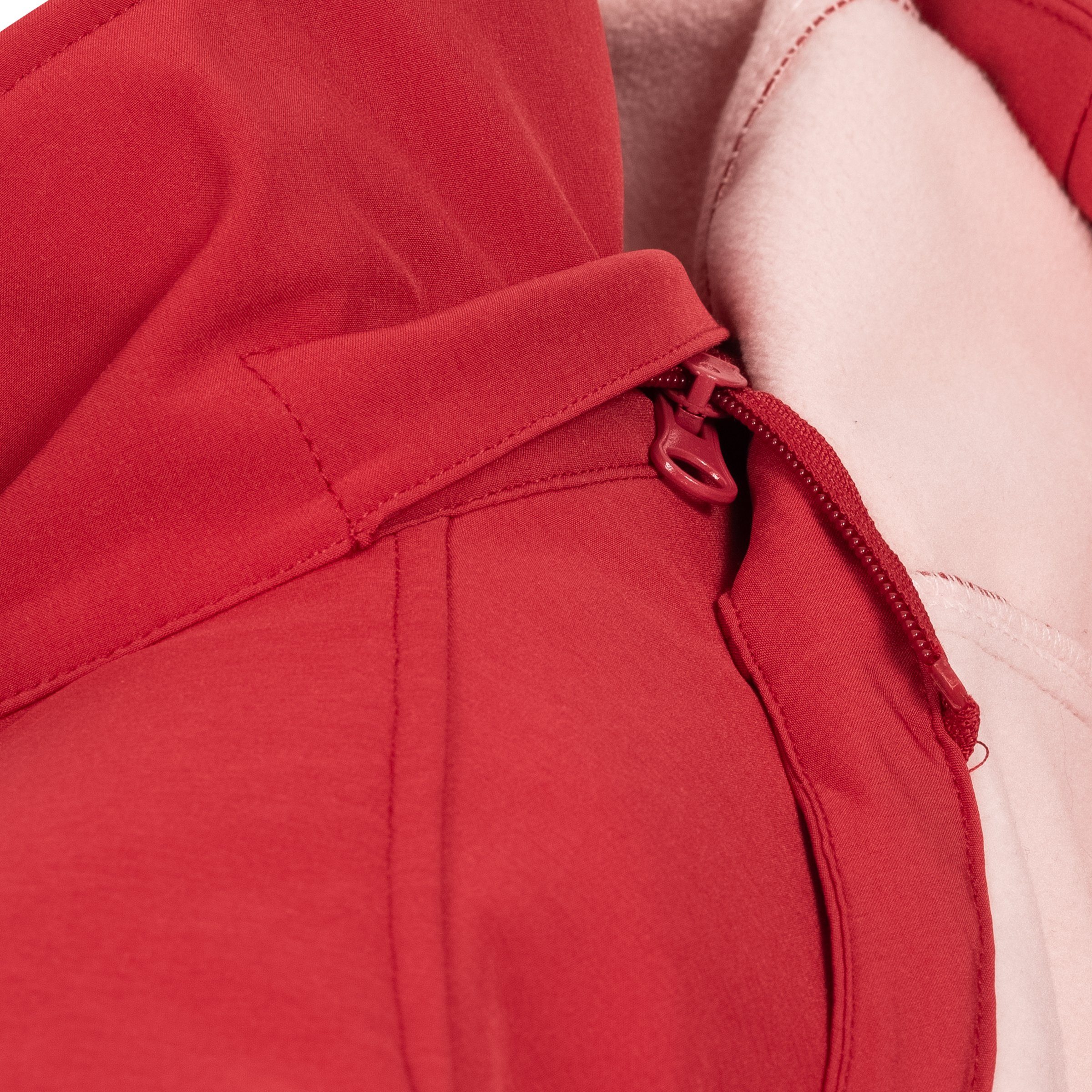 erhältlich auch Active mit CS Größen Kapuze, #ankerglutfreude Großen WOMEN DEPROC abnehmbarer in red Softshelljacke
