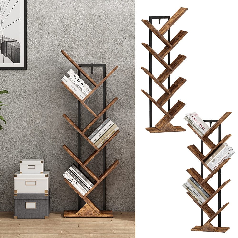 Vicco Bücherregal Fyrk, Antikholz/Schwarz, 34 x günstig online kaufen
