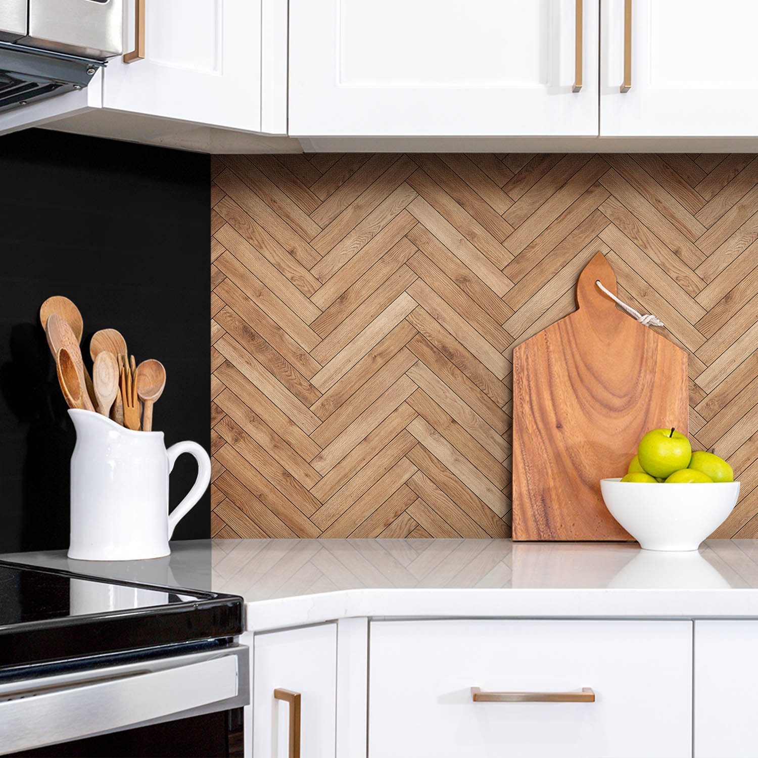 Tulup Wandpaneel Wandverkleidung Holzparkett 100x50cm Vinylfliesen Spritzsc günstig online kaufen