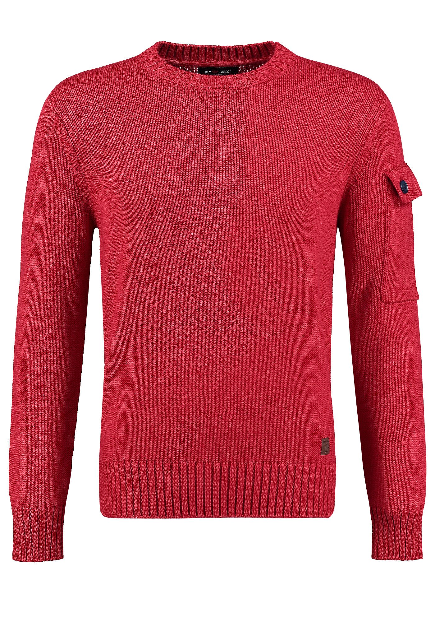 Key Largo Rundhalspullover MST KLSOHO round (1-tlg)