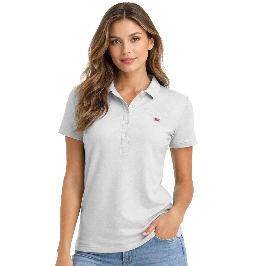 Geographical Norway Poloshirt atmungsaktiv und hautsympathisch aus Baumwoll