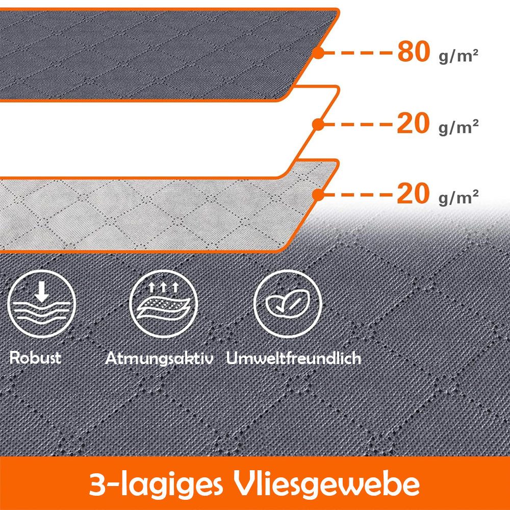 TUWENA Unterbettkommode 3 Stück Unterbettkommode mit Deckel, 75L Faltbare Grosse Kleidertasche (3 St), Kleideraufbewahrung mit Klare Fenster für Bettdecken, Kle – Bild 4 von 5