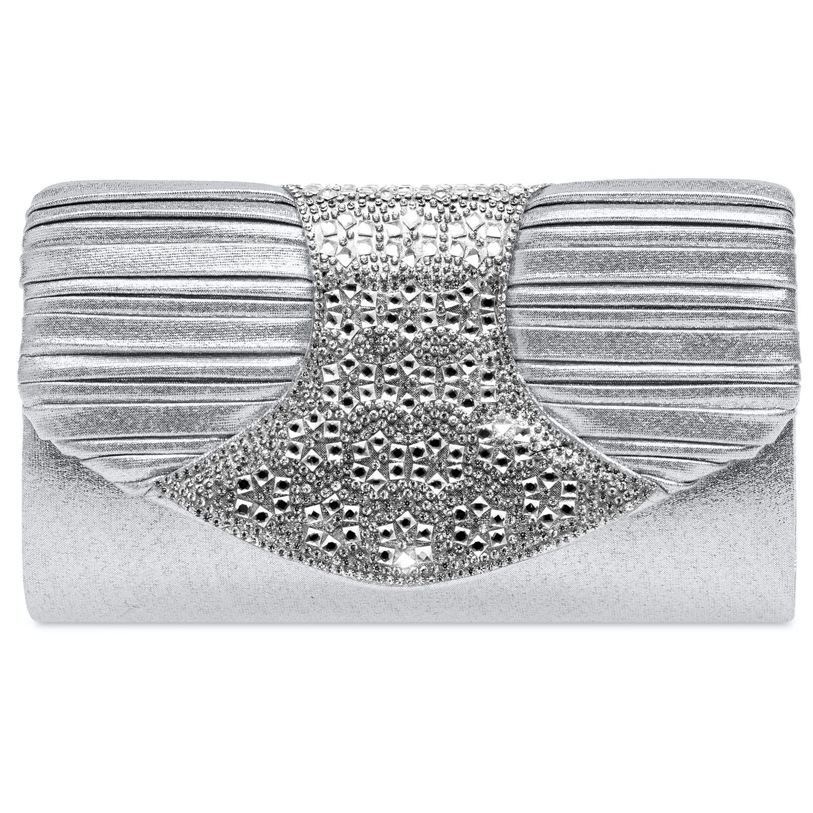 Caspar Damen Gürteltasche Klein – Mit Kunstleder-Gürtel, 16,5x11 Cm, Nieten & Strass, Schließbar