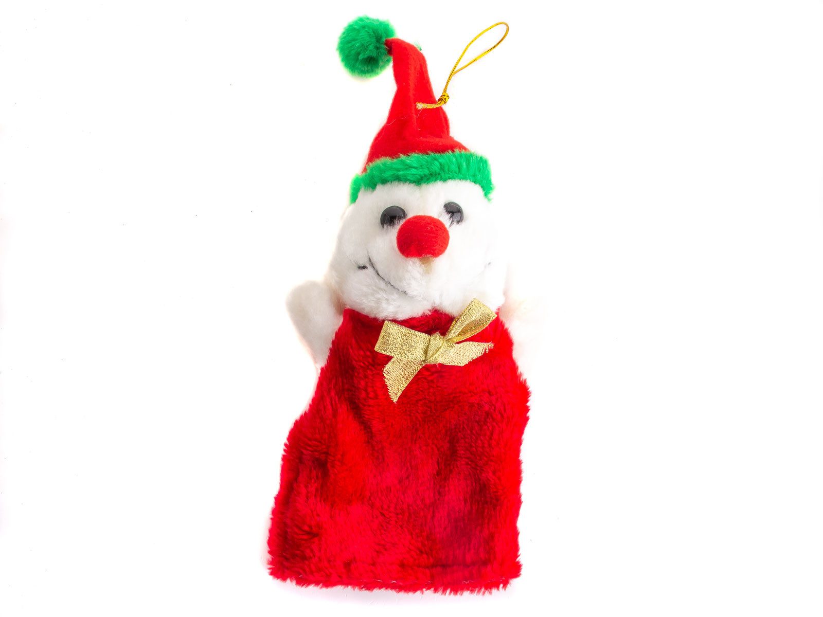 EDCO Kuscheltier Handpuppe Weihnachtsbär (1-St), kuschelig