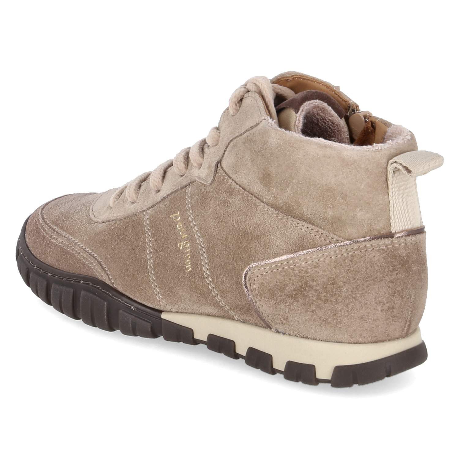 Paul Green Paul Green 5506-041 Damen Leder & Textil beige Schnürstiefel
