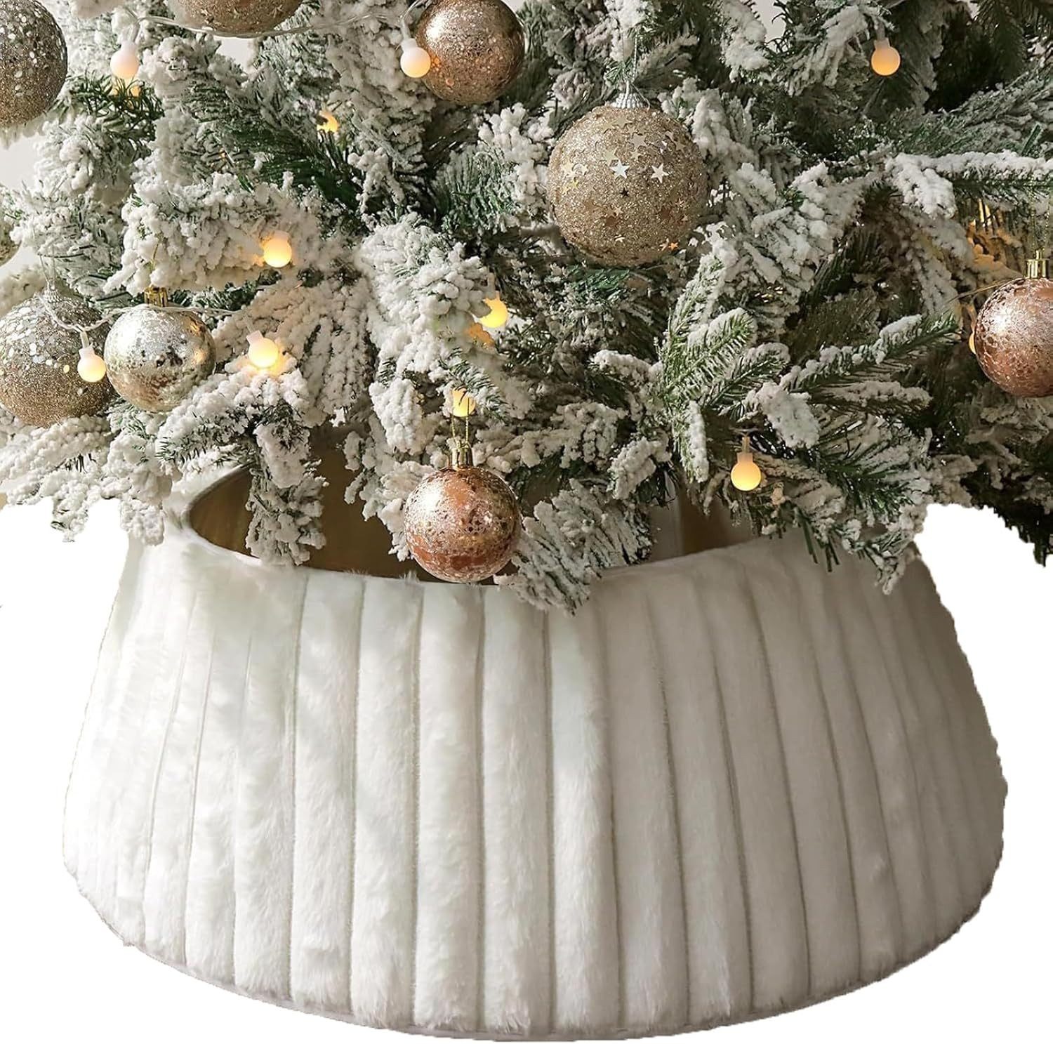 Coonoor Christbaumschmuck Weihnachtsbaum Kragen Ø72cm Weihnachtsbaum Decke