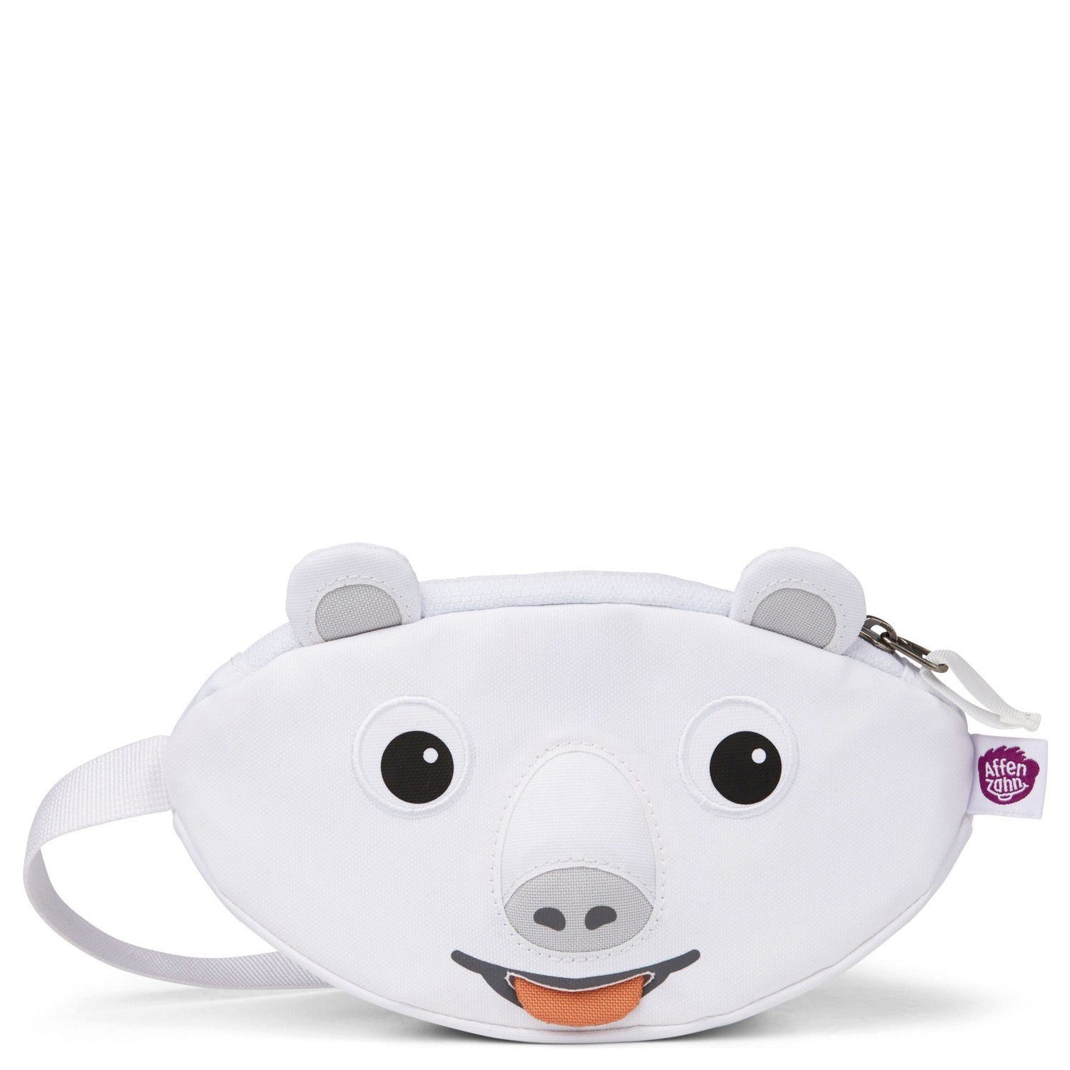 Affenzahn Ledergürtel Hipbag - Kindergürteltasche 21.5 cm (Polarbär)