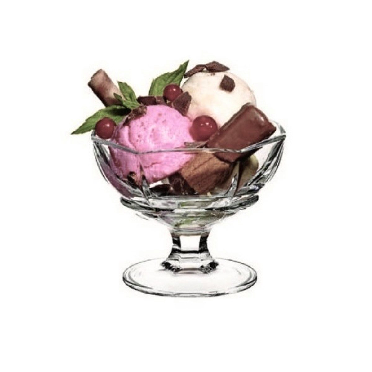 Pasabahce Dessertschale Ice Ville 2er Set - ø10 cm - aus hochwertigem Glas, Glas, (Set, 2-tlg), 2-teilig, 174 ml