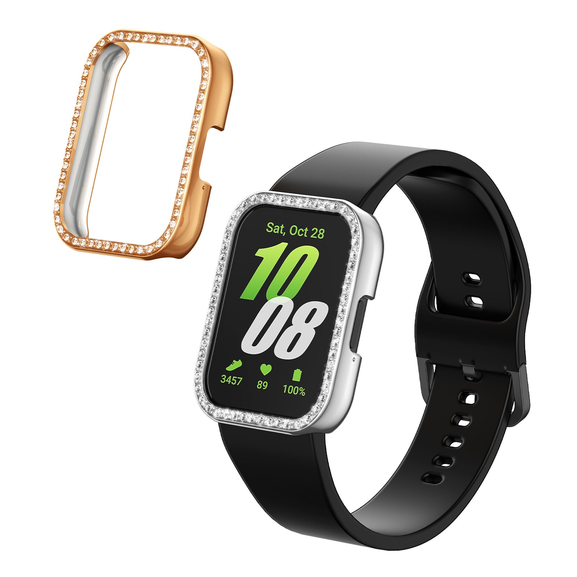 Smartwatch-Hülle 2x Kunststoff Hülle für Samsung Galaxy Fit 3