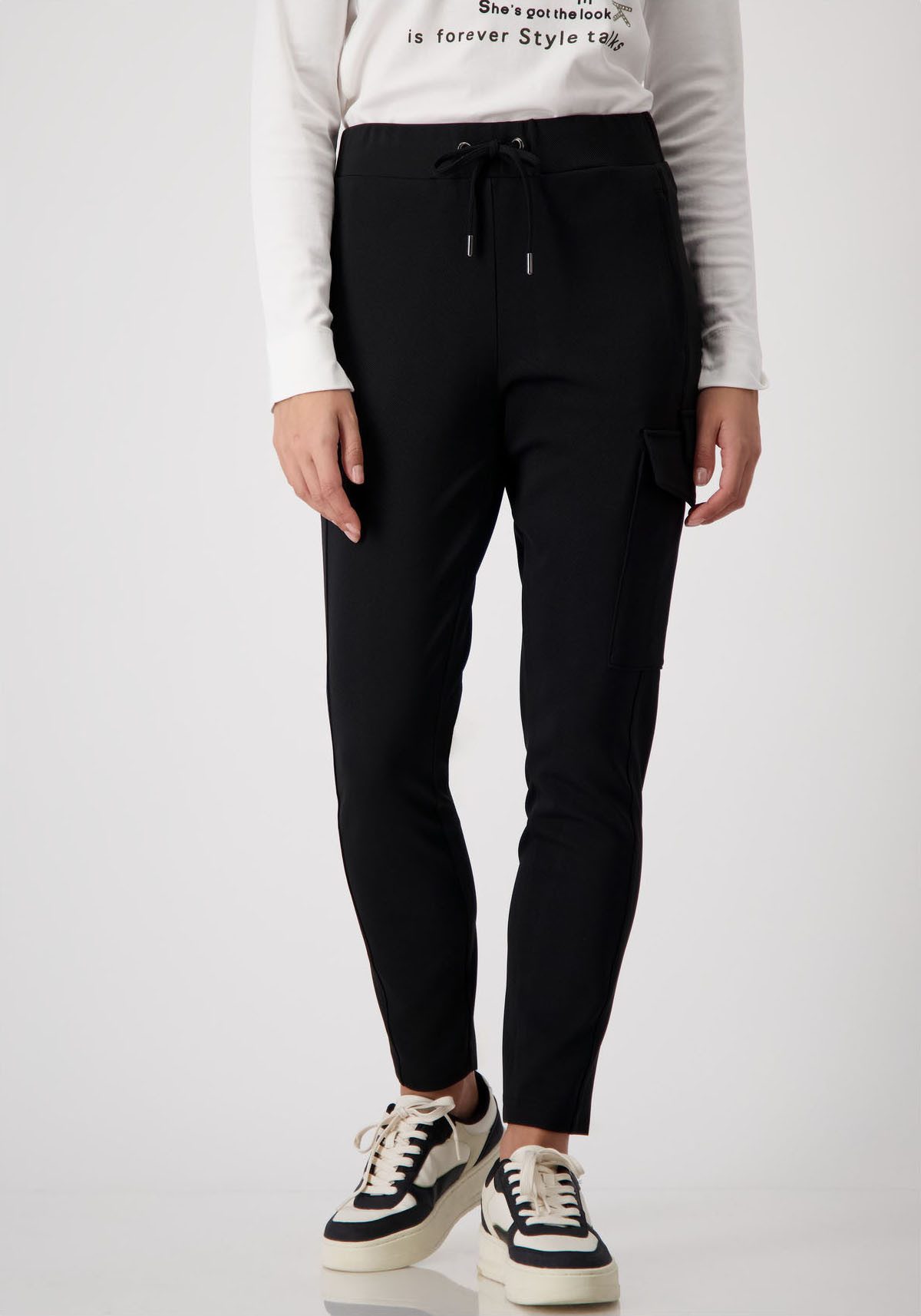 Monari Jogger Pants mit aufgesetzter Pattentasche günstig online kaufen
