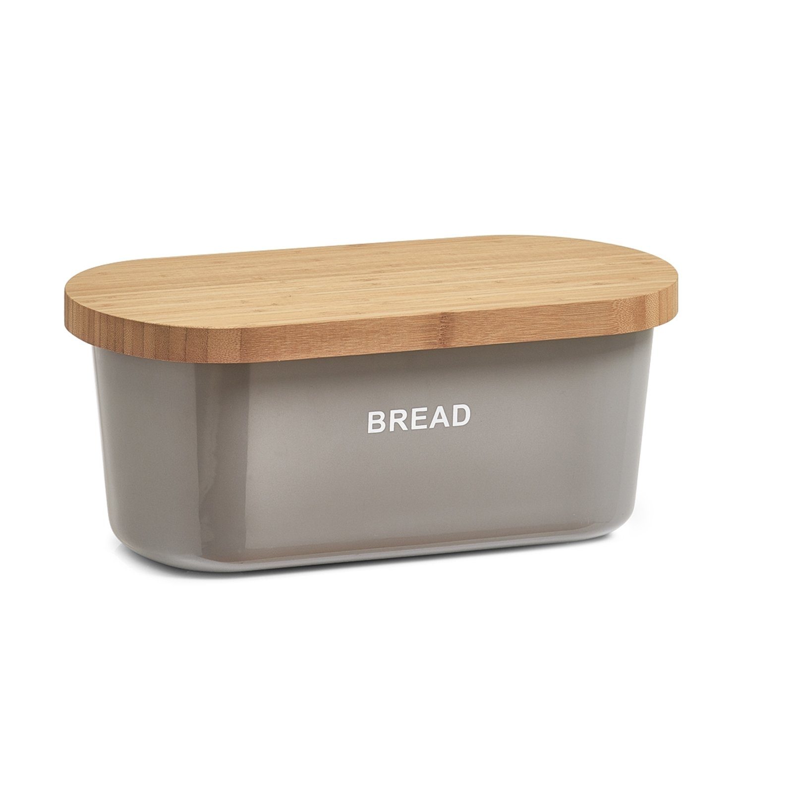 Neuetischkultur Brotkasten Brotkasten 36 x 20 x 14,5 cm Grau, Kunststoff, (Stück, 1-tlg., 1 Brotkasten), Brotbox Frischhaltebox