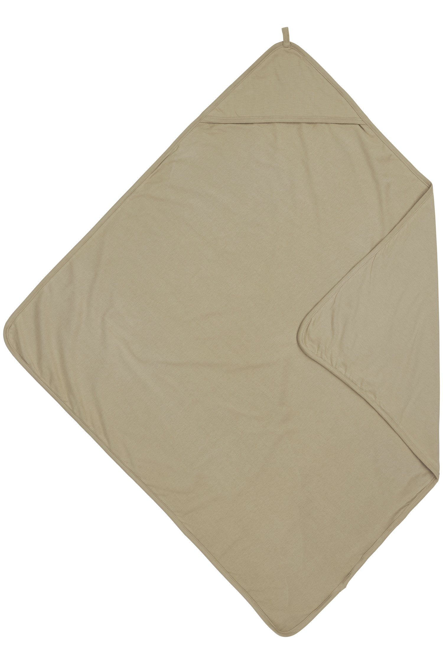 Meyco Baby Kapuzenhandtuch Uni Taupe, Jersey (1-St), 80x80cm