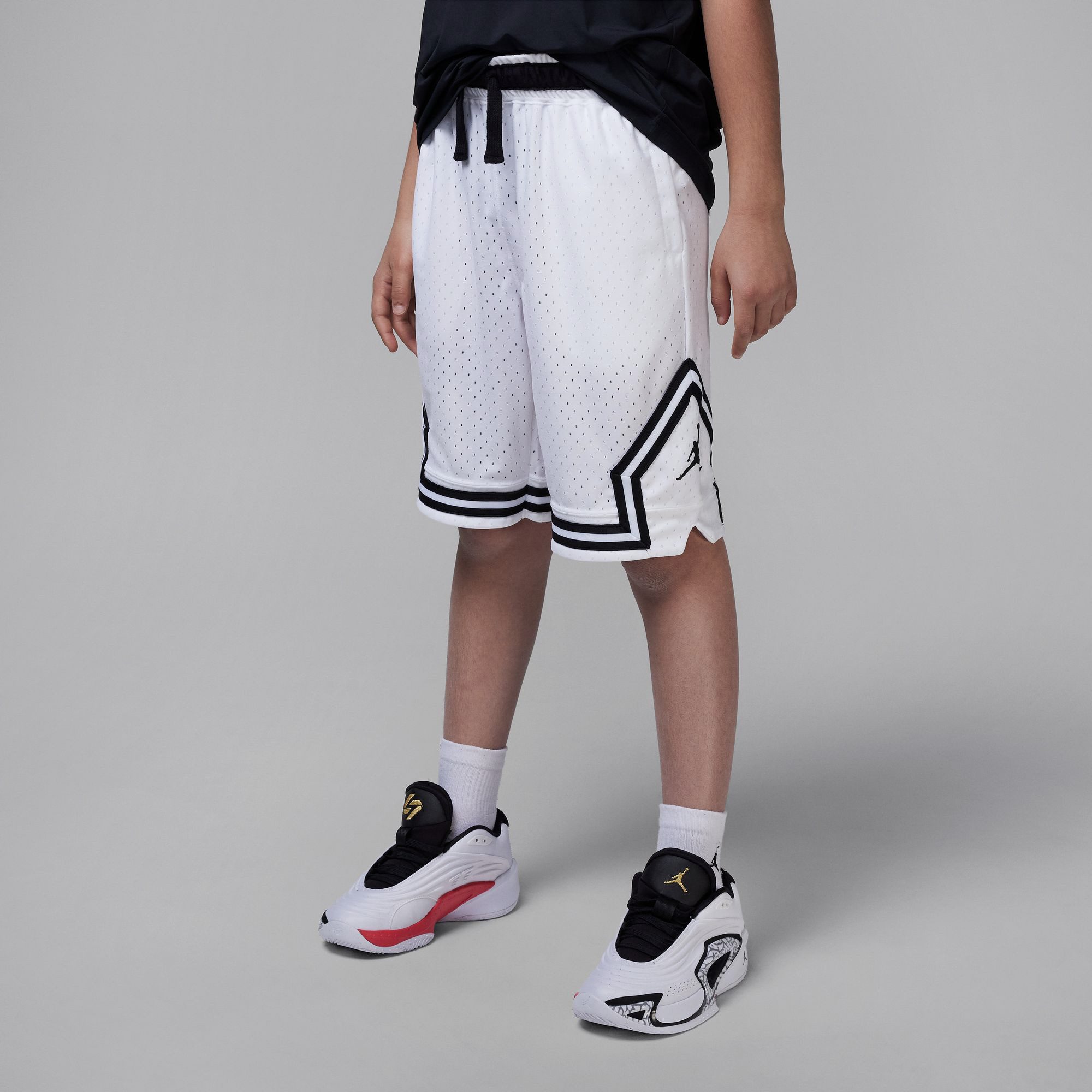 Jordan Funktionsshorts mit Farbeinsätzen, in Mesh-Optik