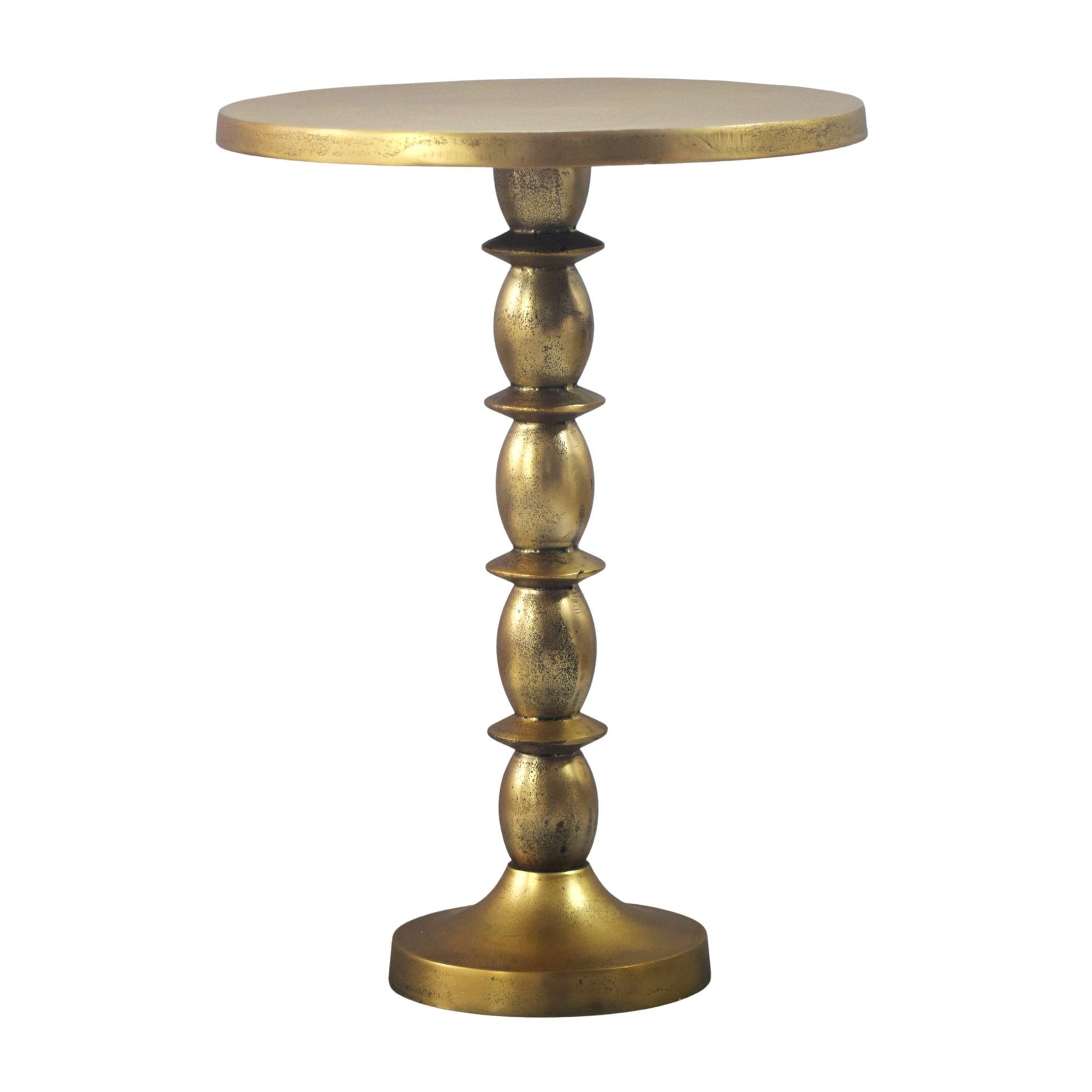 furnicato Beistelltisch Goldfarben 40x40x56 cm (1-St)