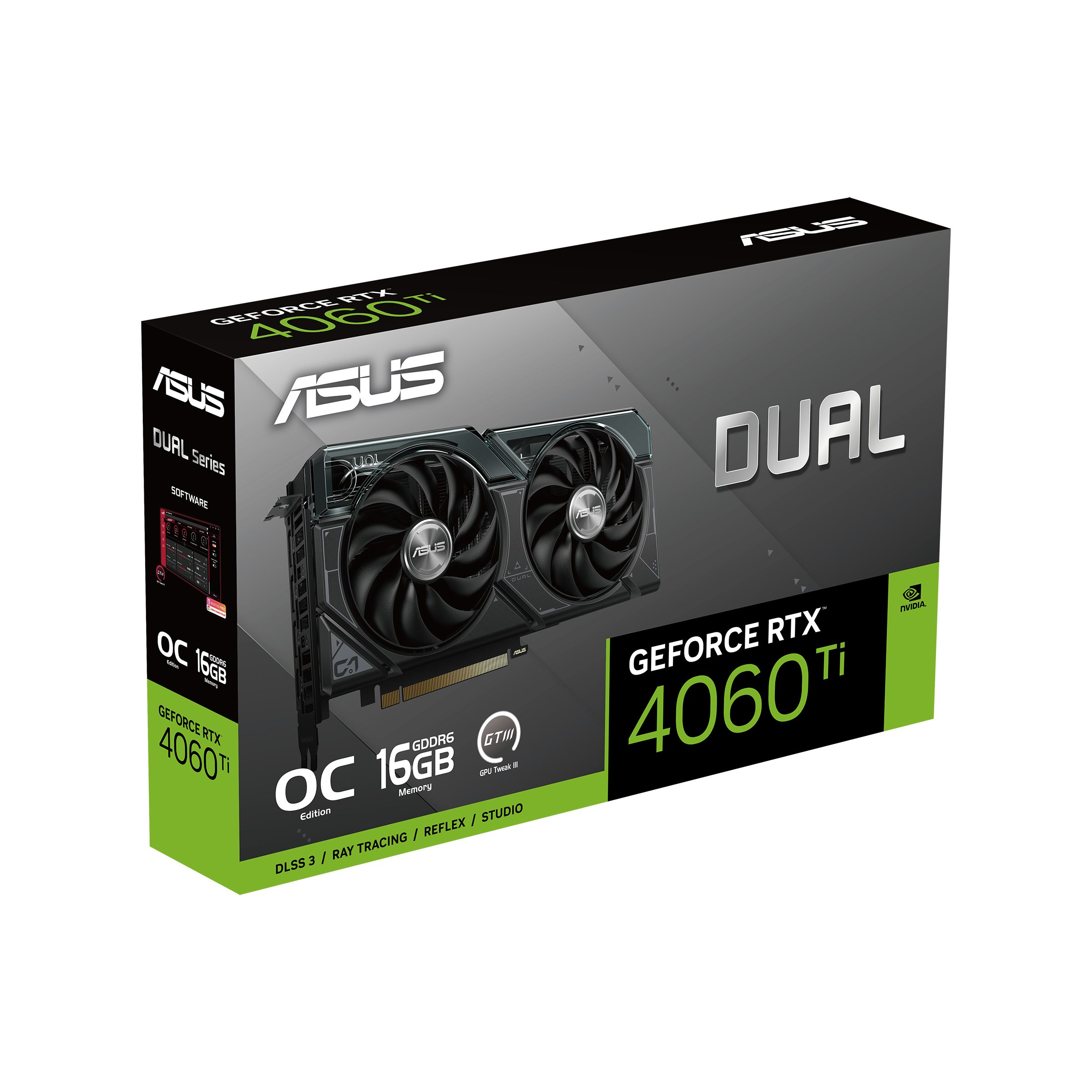 DUAL-RTX4060TI-O16G GB, (16 GDDR6) Asus Grafikkarte