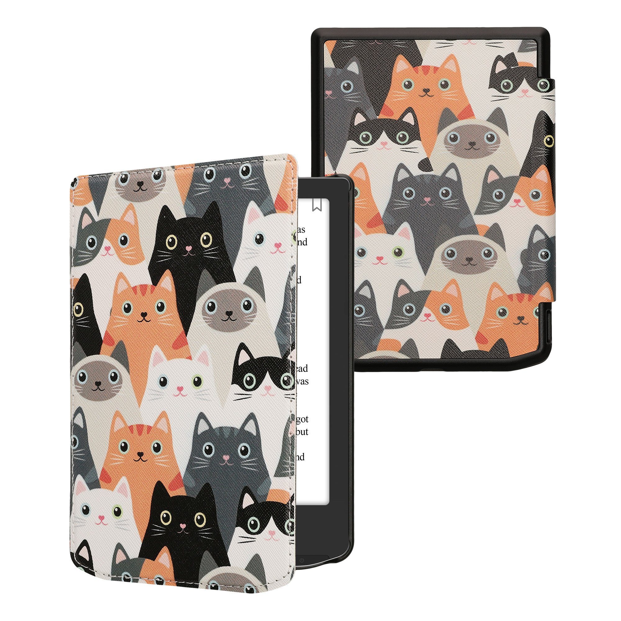 kwmobile E-Reader-Hülle Klapphülle für Pocketbook Verse / Verse Lite / Verse Pro / Color, Hülle eReader