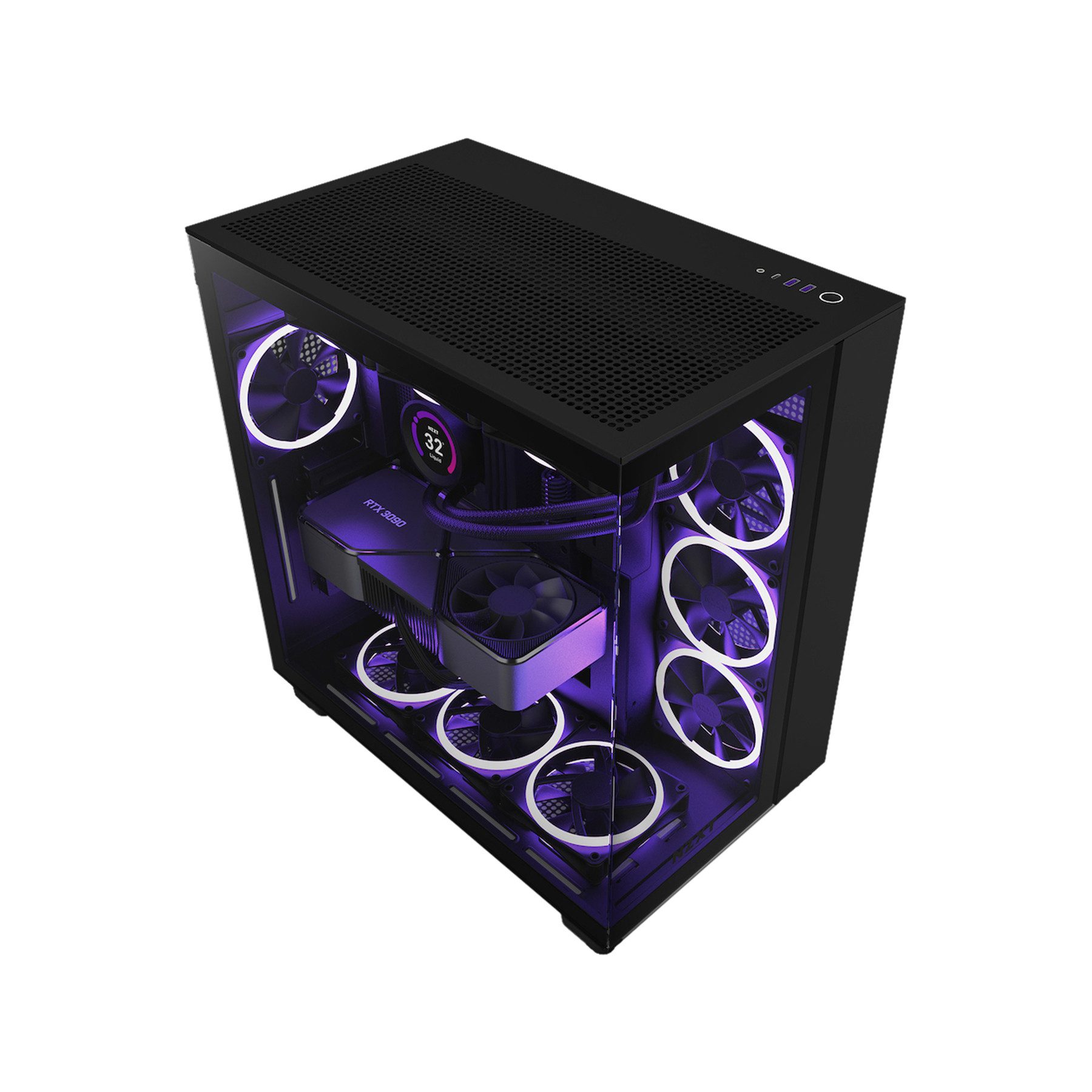 PC-Gehäuse NZXT Midi Tower H9 Flow schwarz
