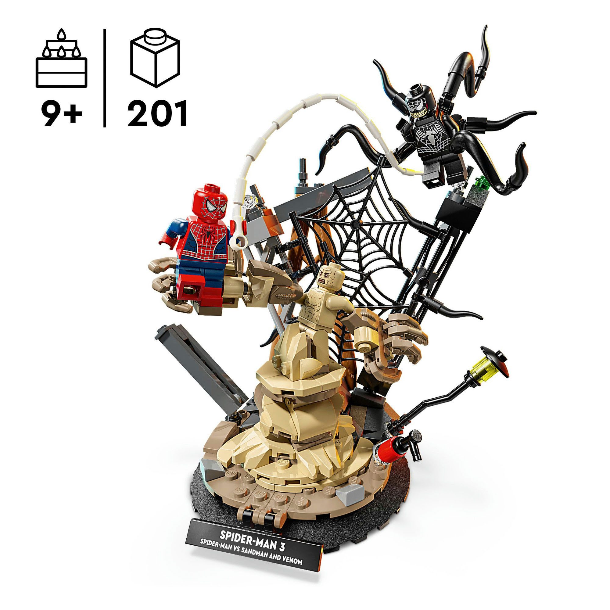 LEGO® Großer Showdown: Spider-Man vs. Sandman (76334), LEGO Super Heroes Konstruktionsspielsteine, (201 St), Made in Europe