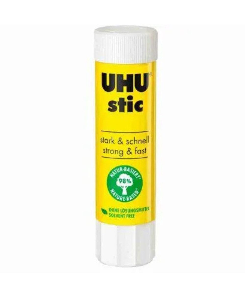 UHU Bastelkleber UHU stic Klebestift 21 g 1St., (Packung, 1-tlg), lösungsmittelfrei, auswaschbar, geruchsarm