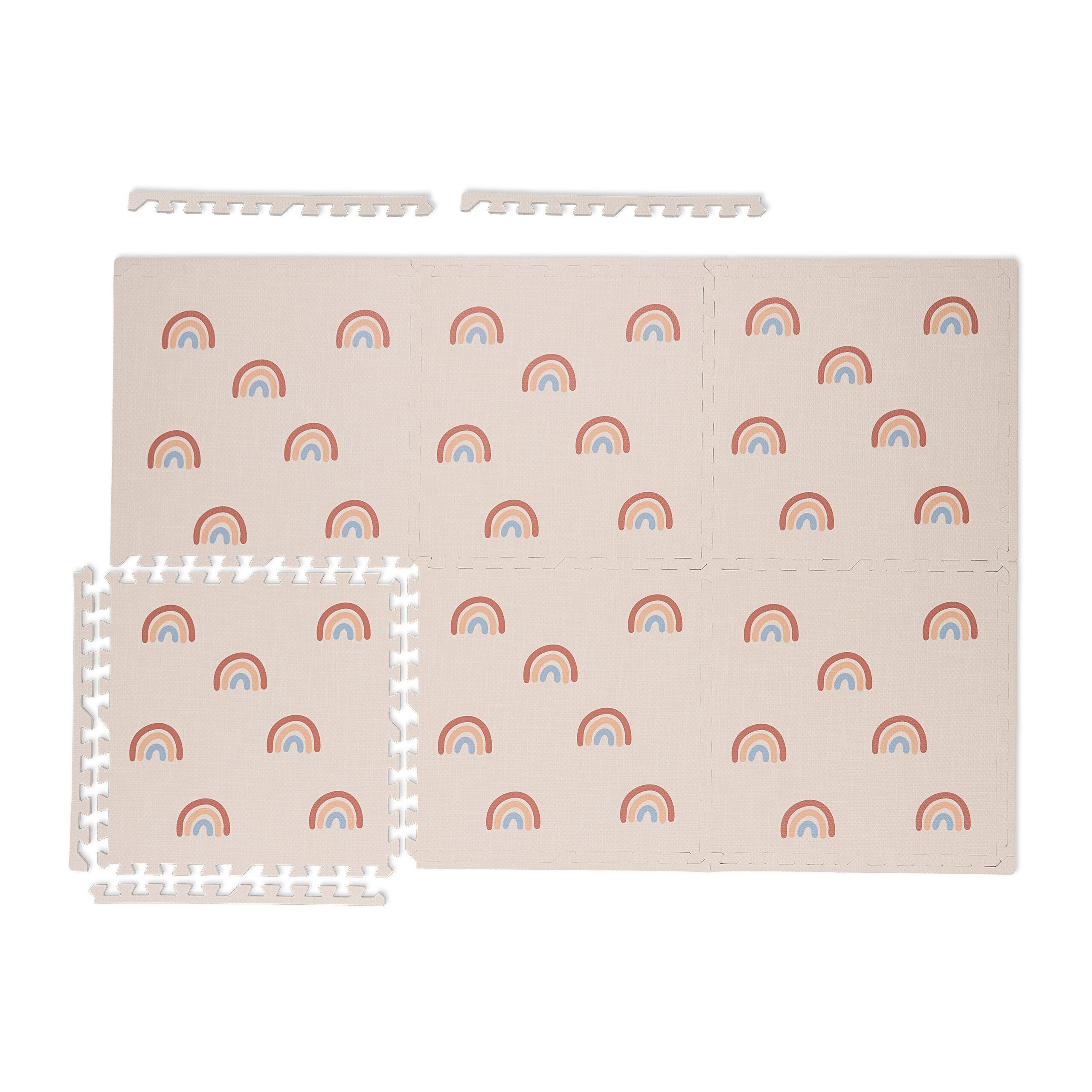 relaxdays Spielmatte Puzzlematte Regenbogen im 6er Set günstig online kaufen