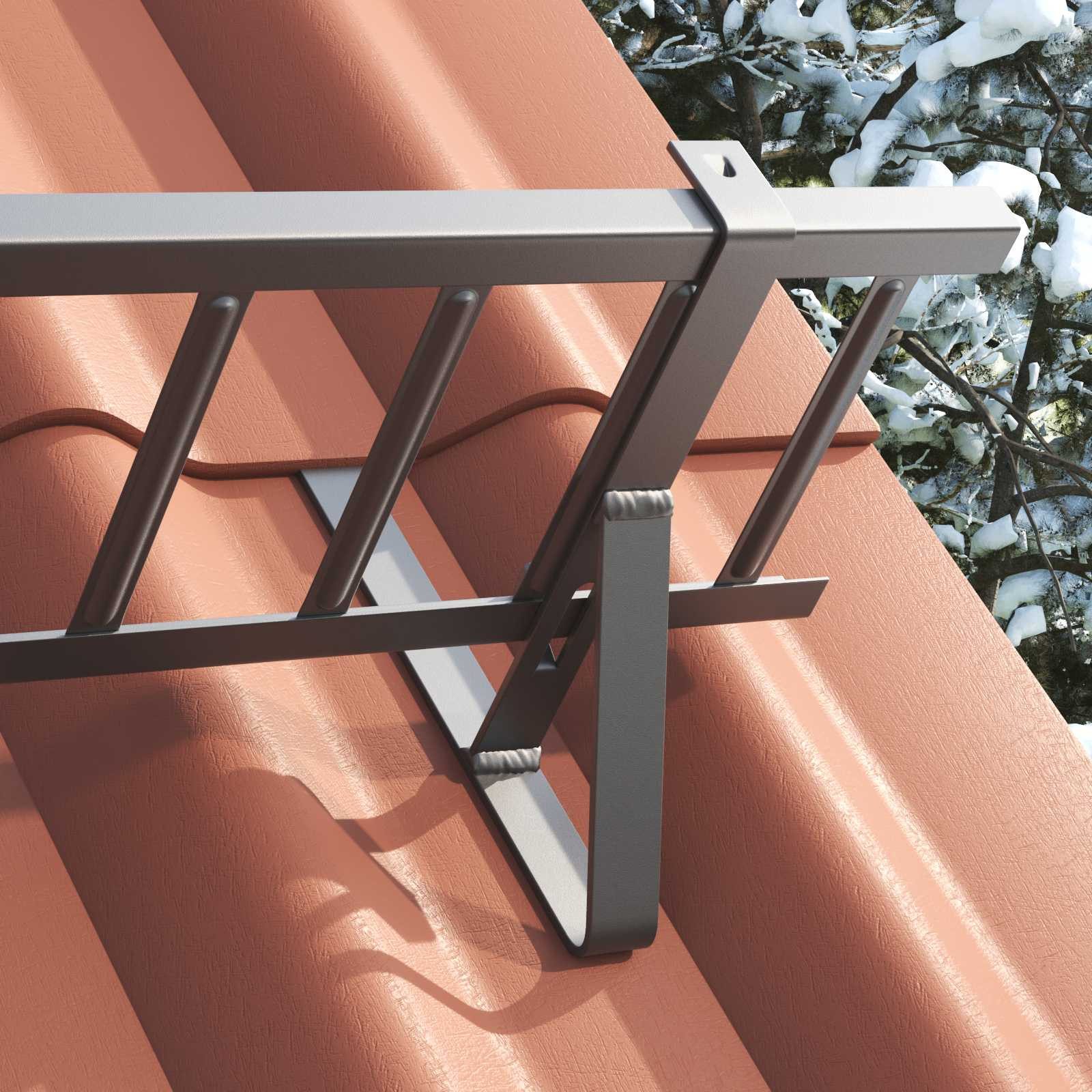 vidaXL Draht Schneewächter Unterstützung 6 stk. Anthrazit 29,5 x 3 x 34,5 cm, (6St)